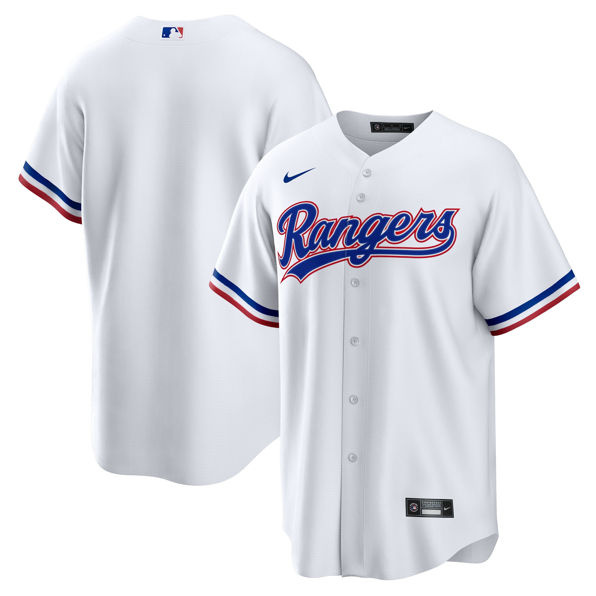 Texas Rangers Home Big & Tall Jersey - White