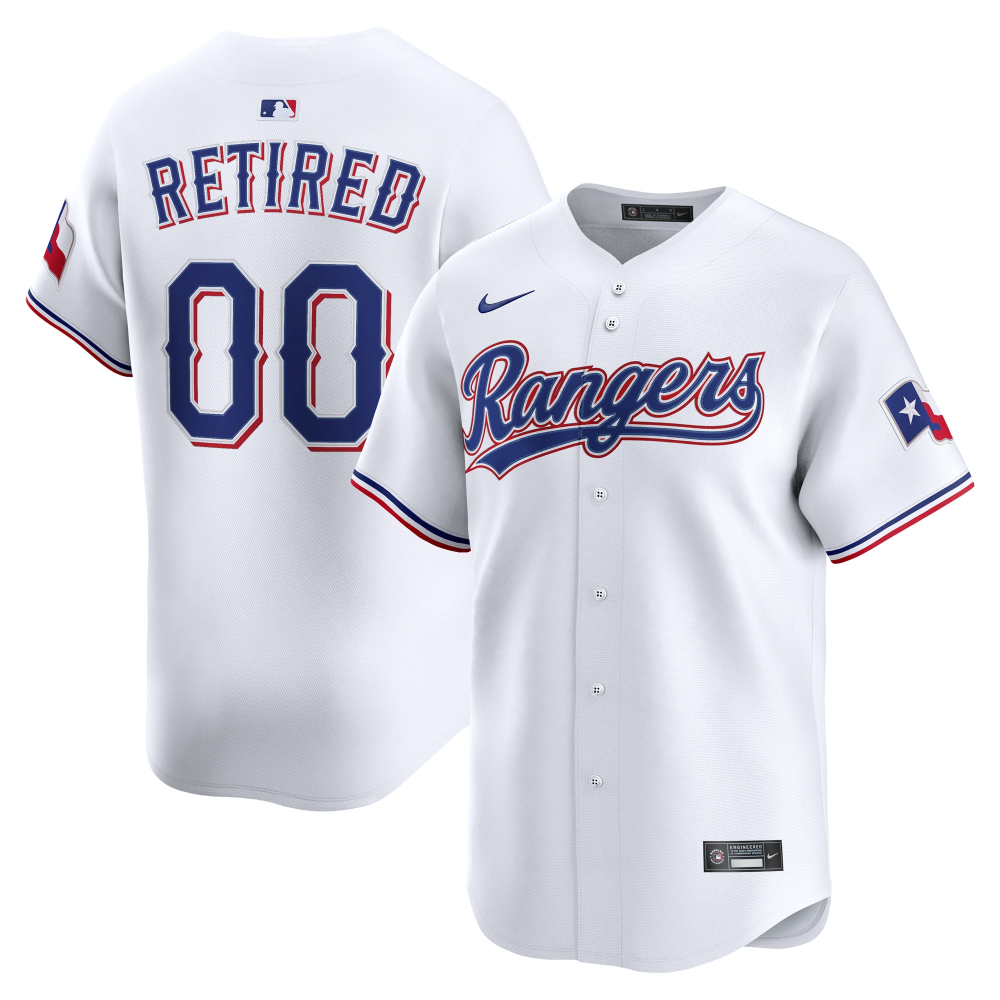 Texas Rangers Home Limited Pick-A-Player Retired Roster Jersey - White