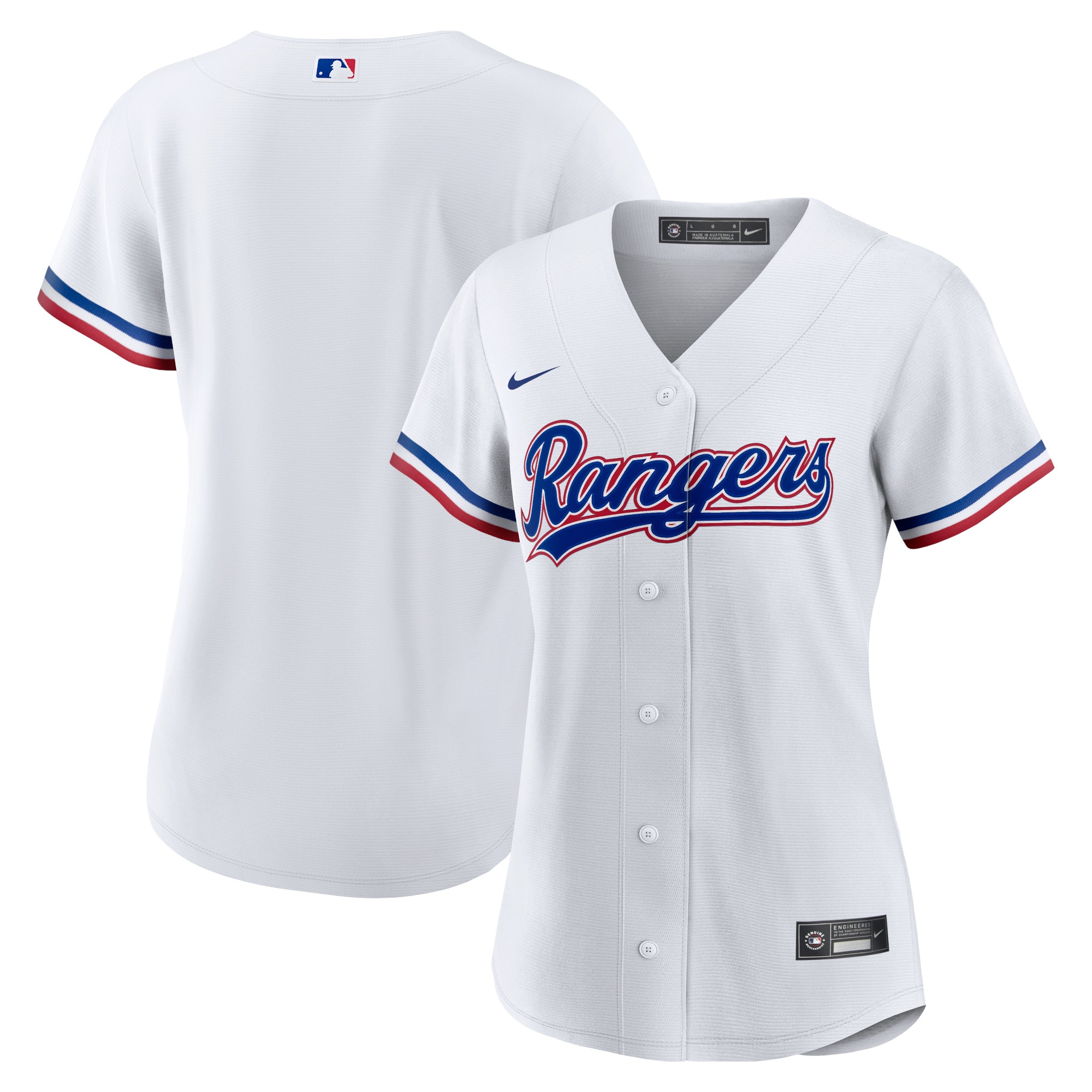 Texas Rangers Women's Home Team Jersey - White