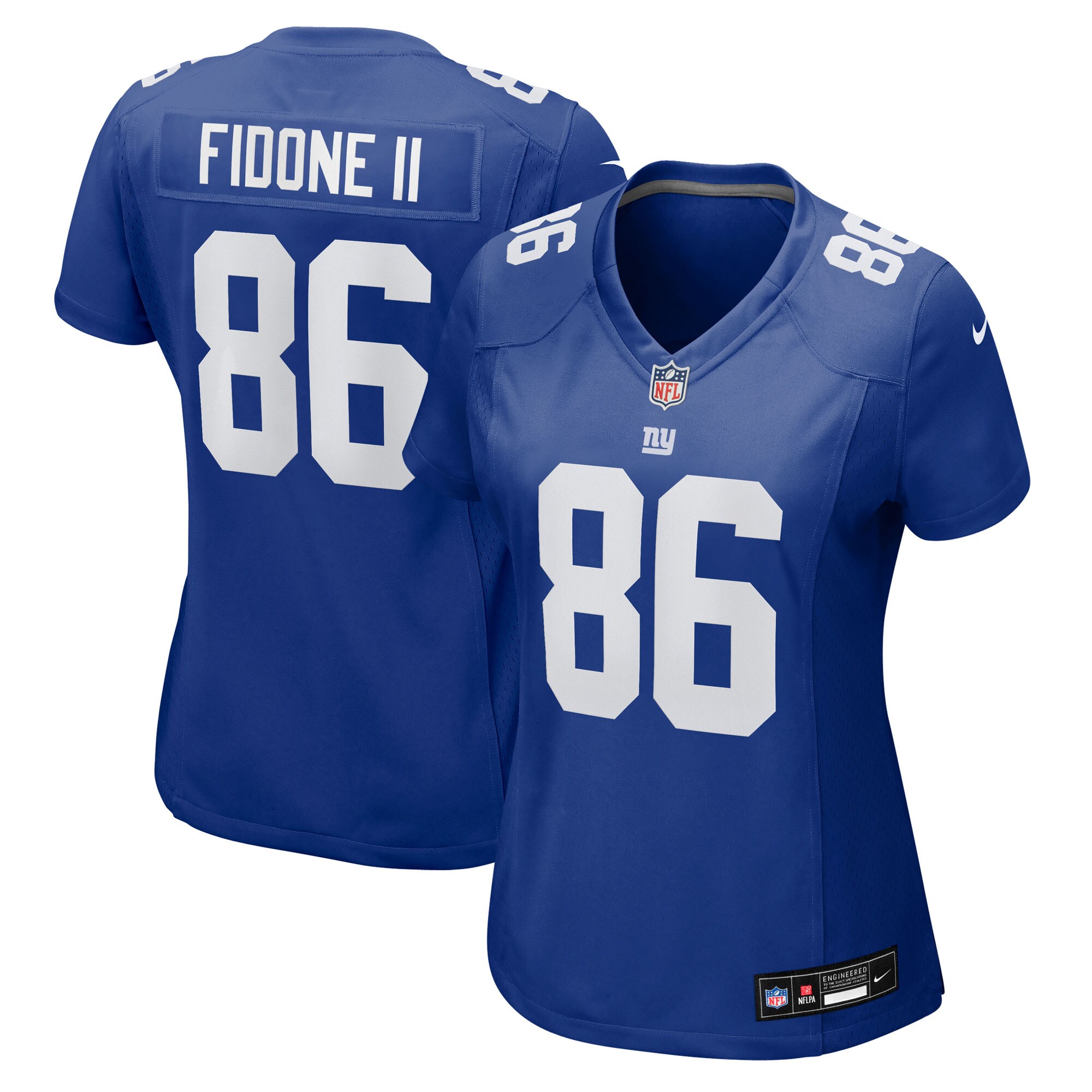 Thomas Fidone II New York Giants Women's Team Game Jersey - Royal