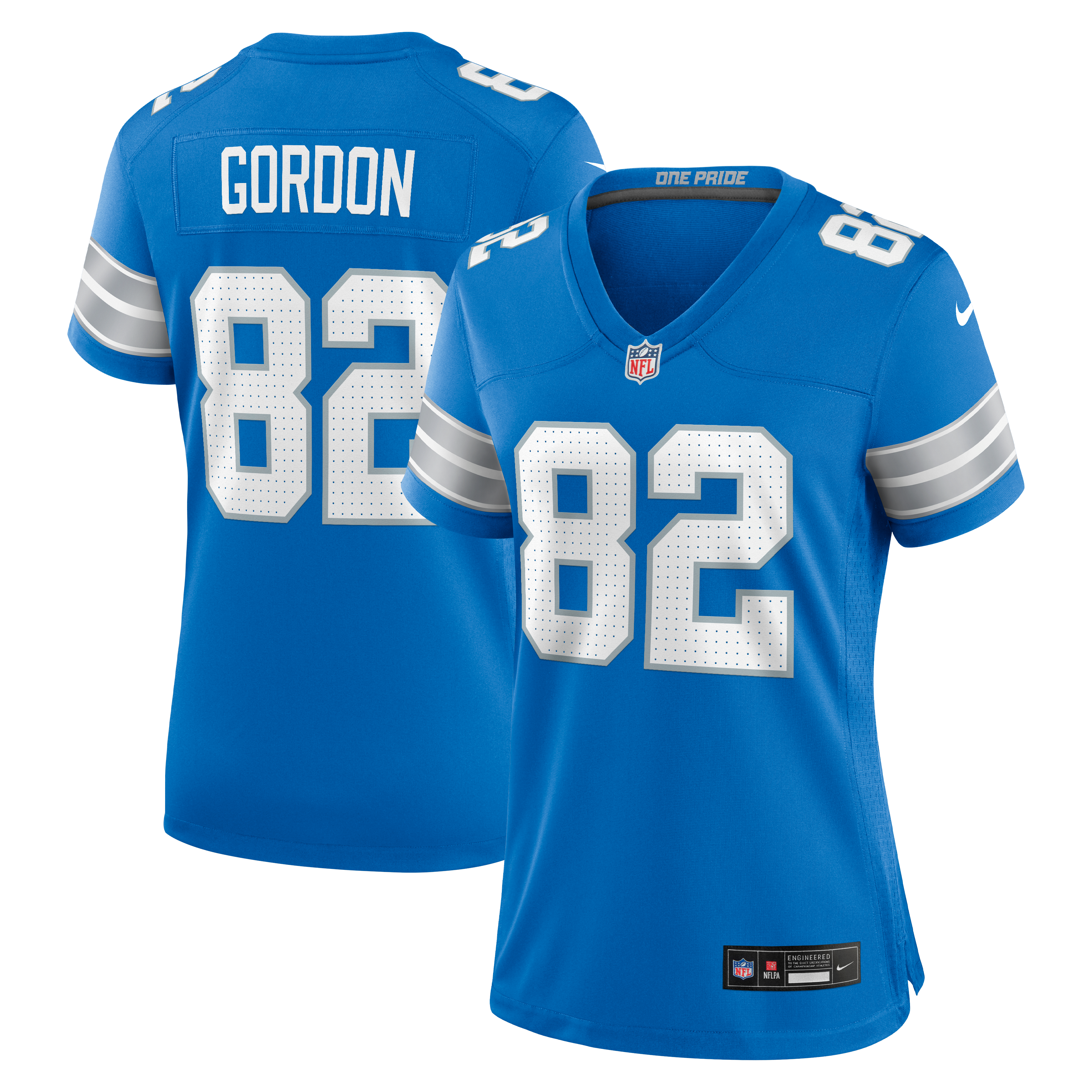 Thomas Gordon Detroit Lions Women's Team Game Jersey - Blue