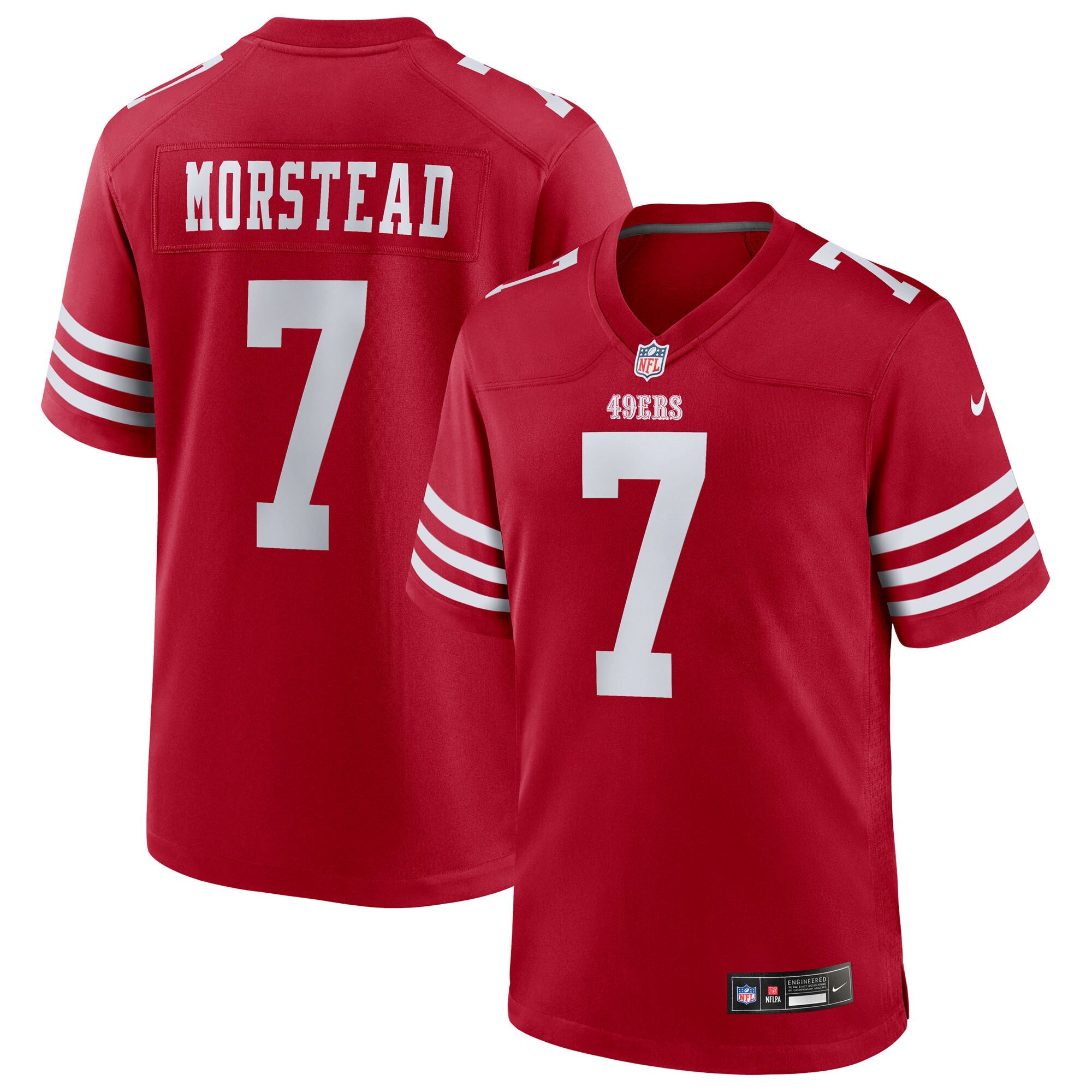 Thomas Morstead San Francisco 49ers Team Game Jersey - Scarlet