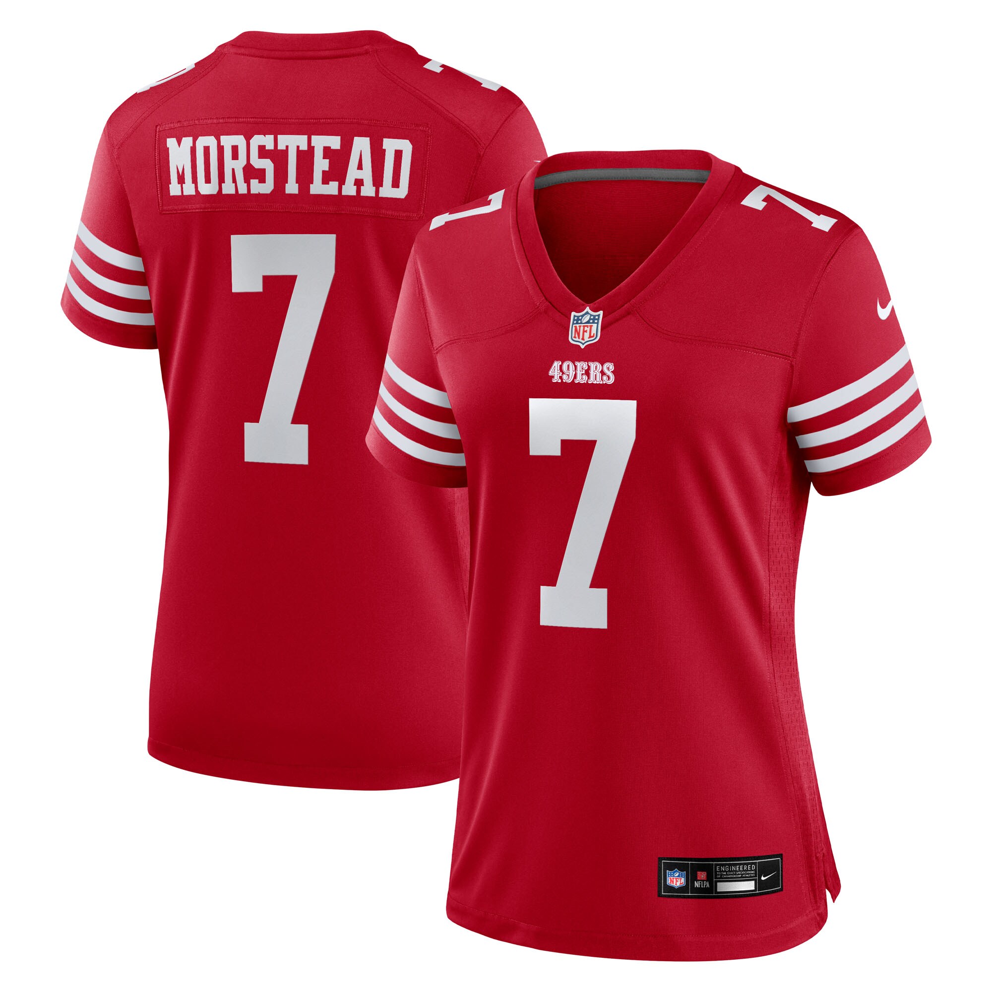 Thomas Morstead San Francisco 49ers Women's Team Game Jersey - Scarlet