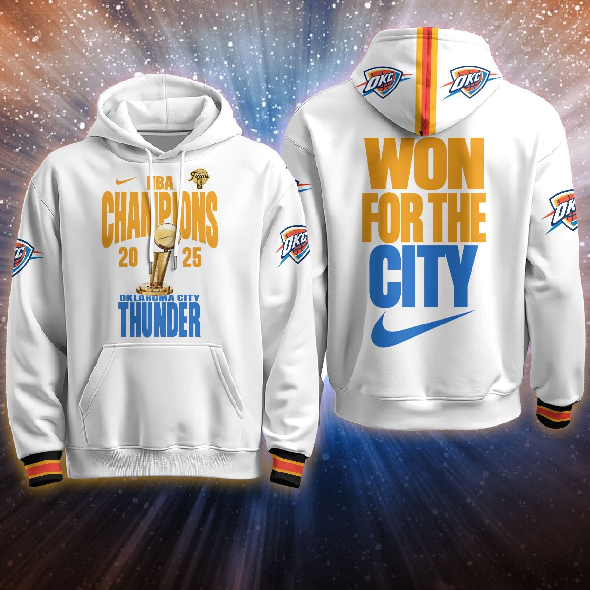Thunder Champions 2025 Hoodie - Nike - White Edition