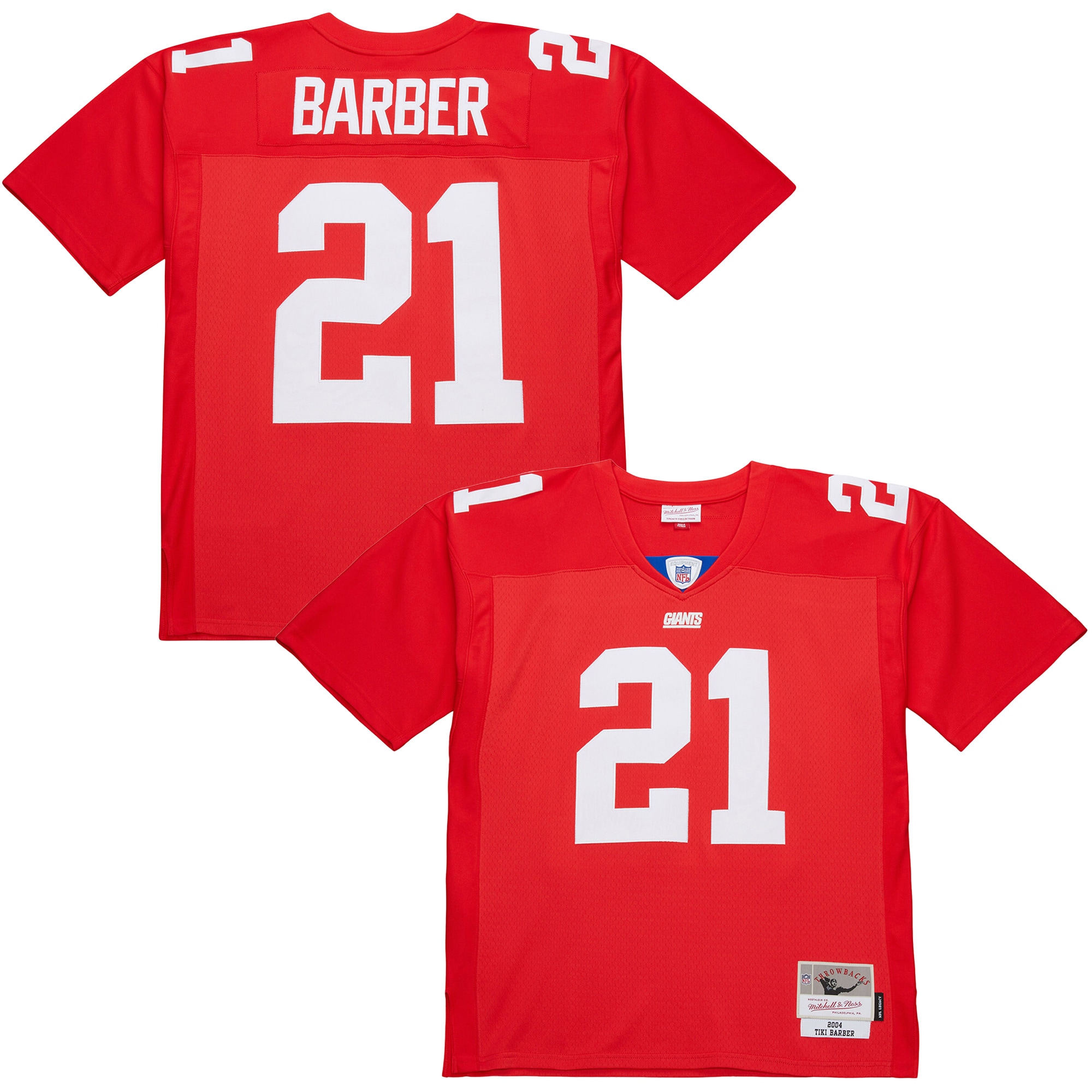 Tiki Barber New York Giants 2004 Legacy Jersey - Red