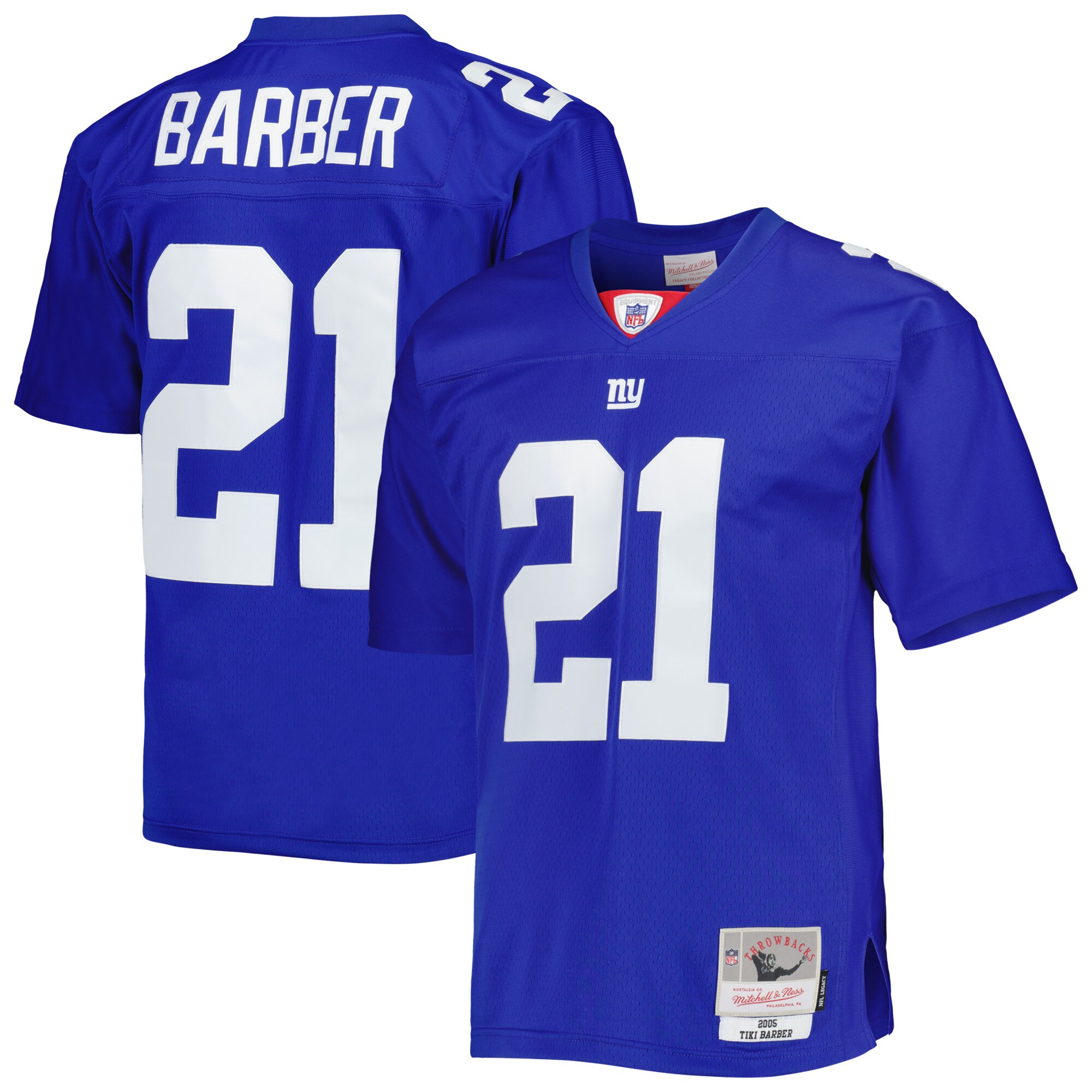 Tiki Barber New York Giants Legacy Jersey - Royal
