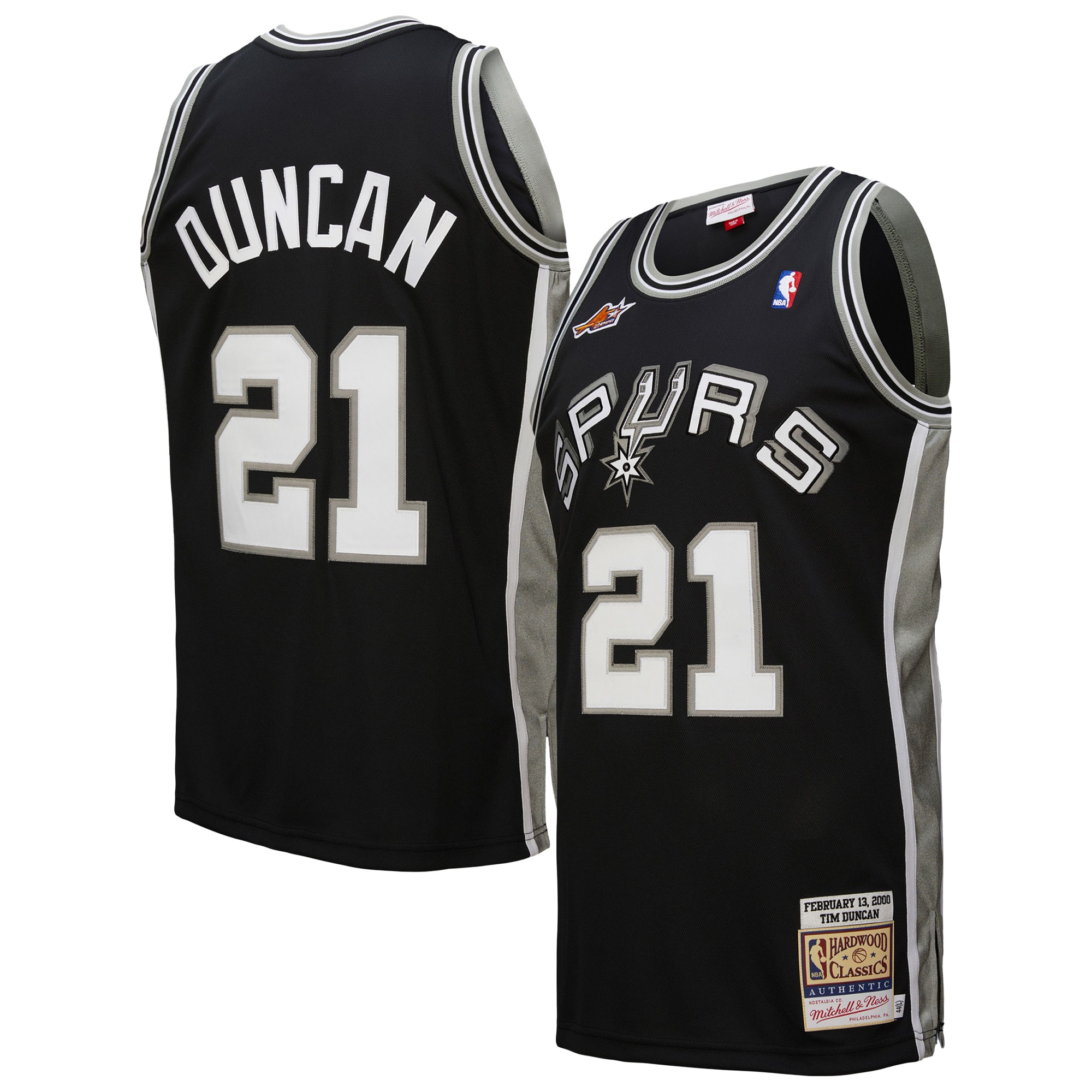 Tim Duncan San Antonio Spurs 2000 All-Star Game Jersey - Black