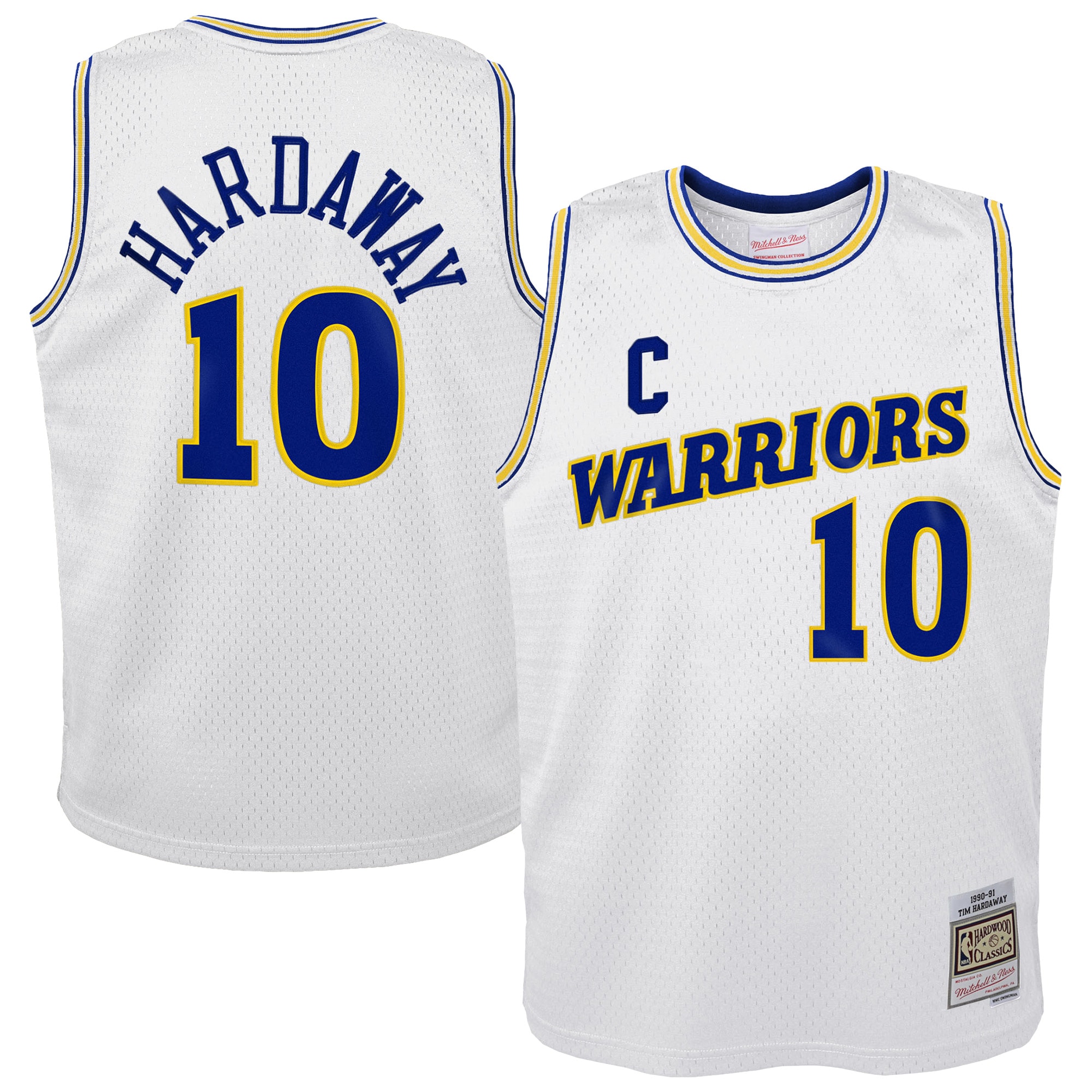 Tim Hardaway Golden State Warriors Youth 1990-91 Hardwood Classics Swingman Throwback Home Jersey - White