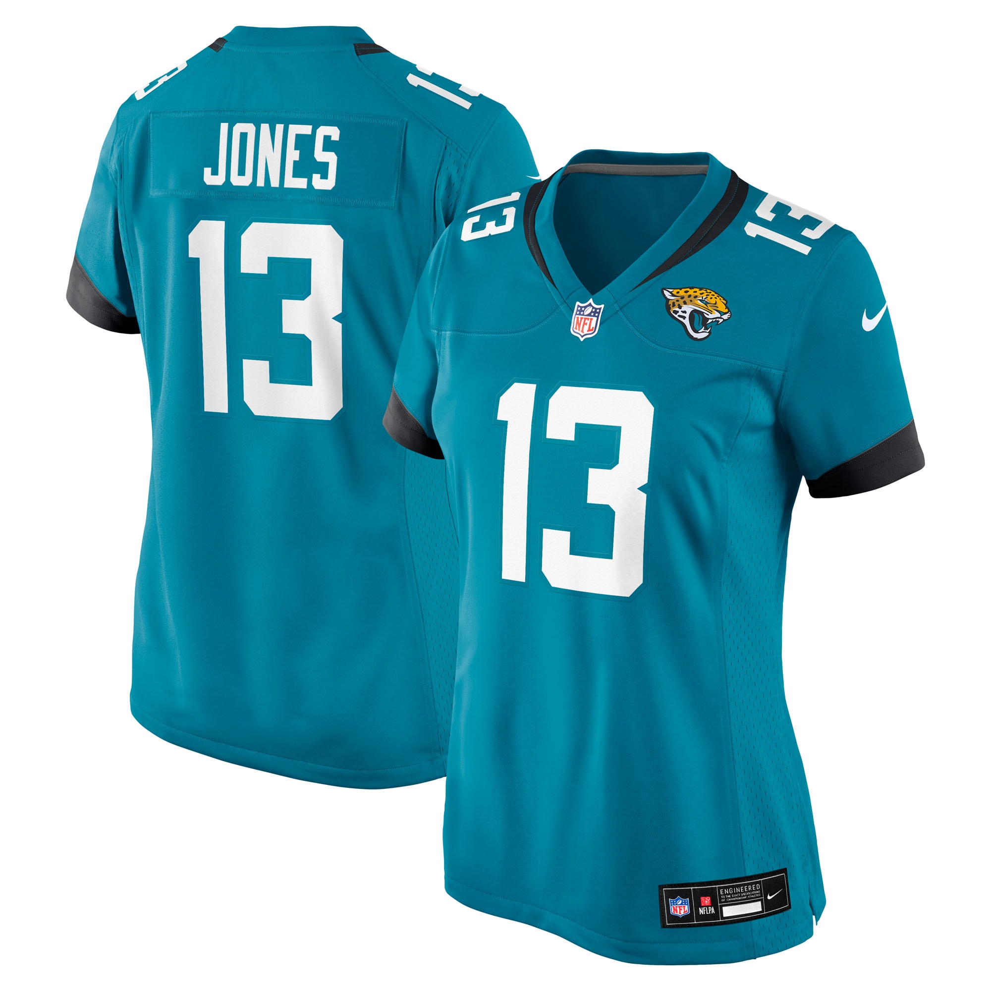 Tim Jones Jacksonville Jaguars Women's Team Game Jersey - Teal