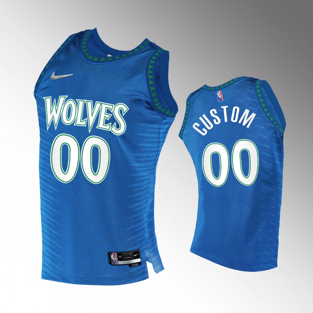 Timberwolves Blue Custom Jersey - Nike - Design Your Own!