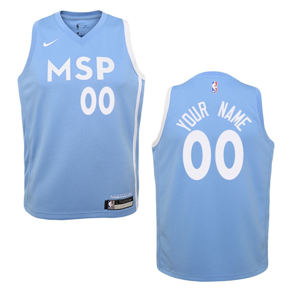 Timberwolves MSP Light Blue Jersey - Nike Timberwolves MSP Jersey