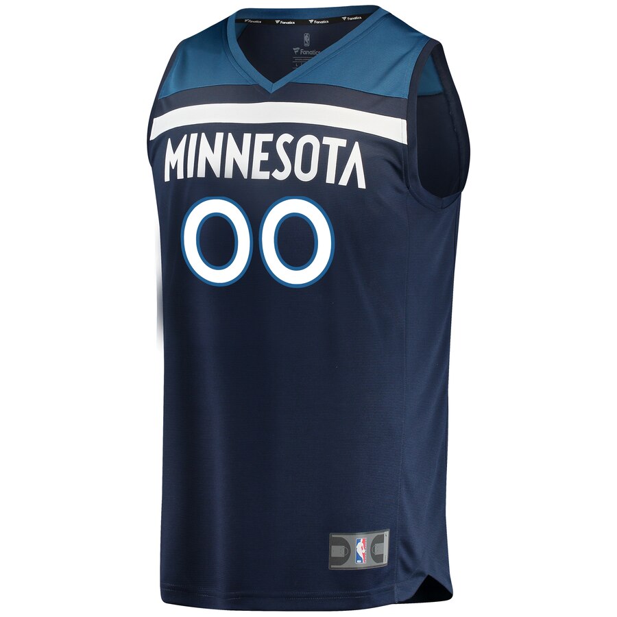 Alternative view of Timberwolves Navy Custom Jersey fanatics - Fanatics Timberwolves Navy