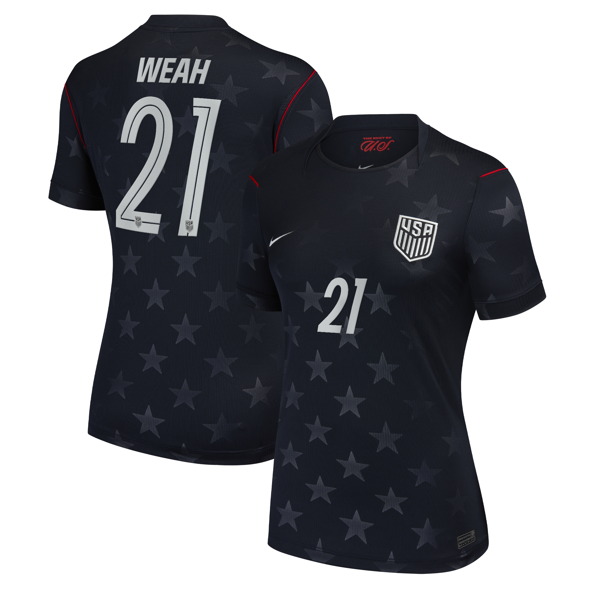 Timothy Weah USMNT Women's 2026 Away Stadium Jersey - Blue