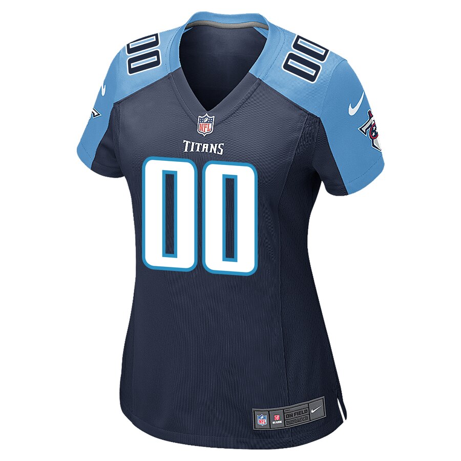 Alternative view of Titans Alternate Custom Jersey - Nike - Personalized Navy & Blue