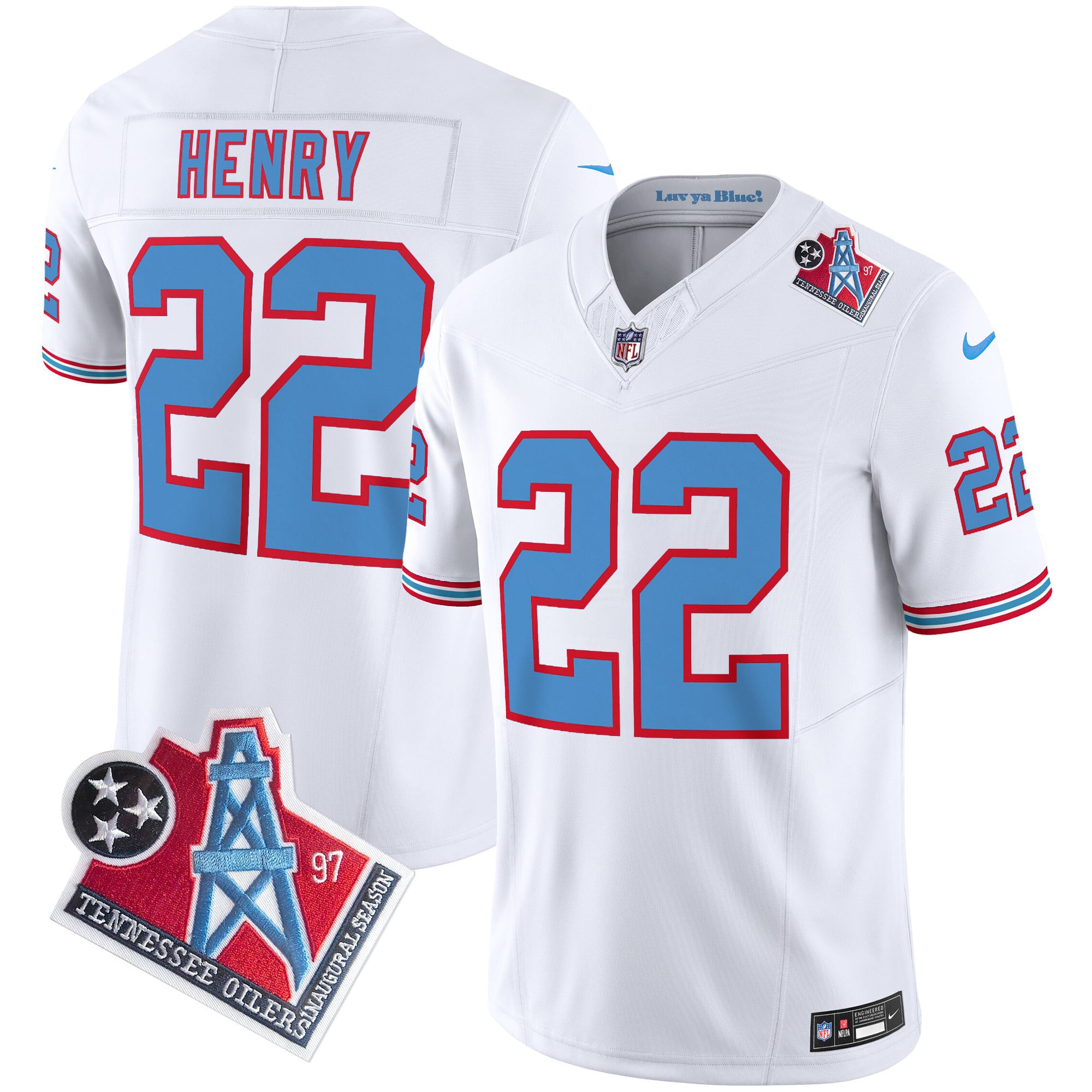 Titans Henry Throwback Jersey - Nike Titans Henry #22 Throwback Jersey