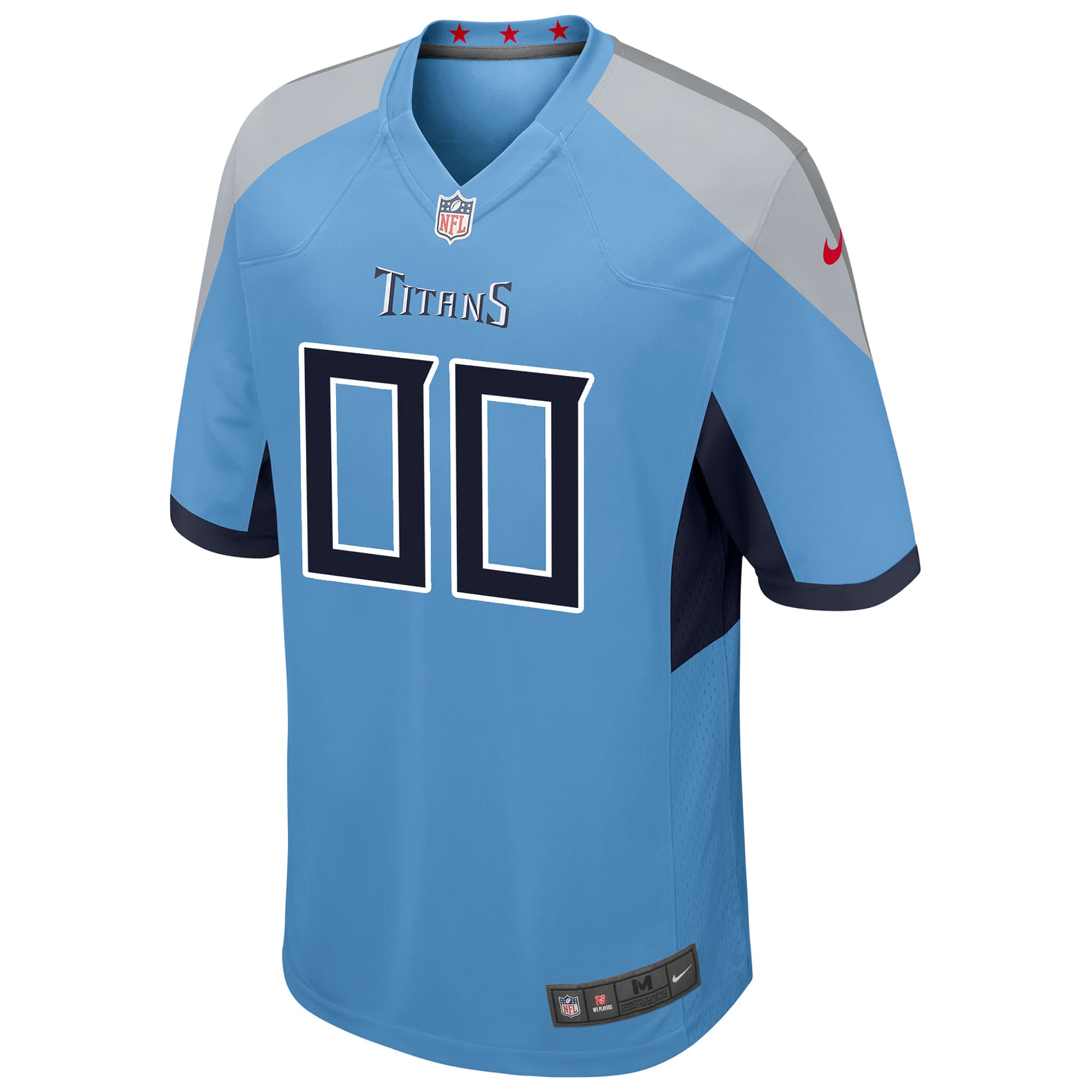 Alternative view of Titans Light Blue Custom Jersey nike personalize - Nike Titans Light