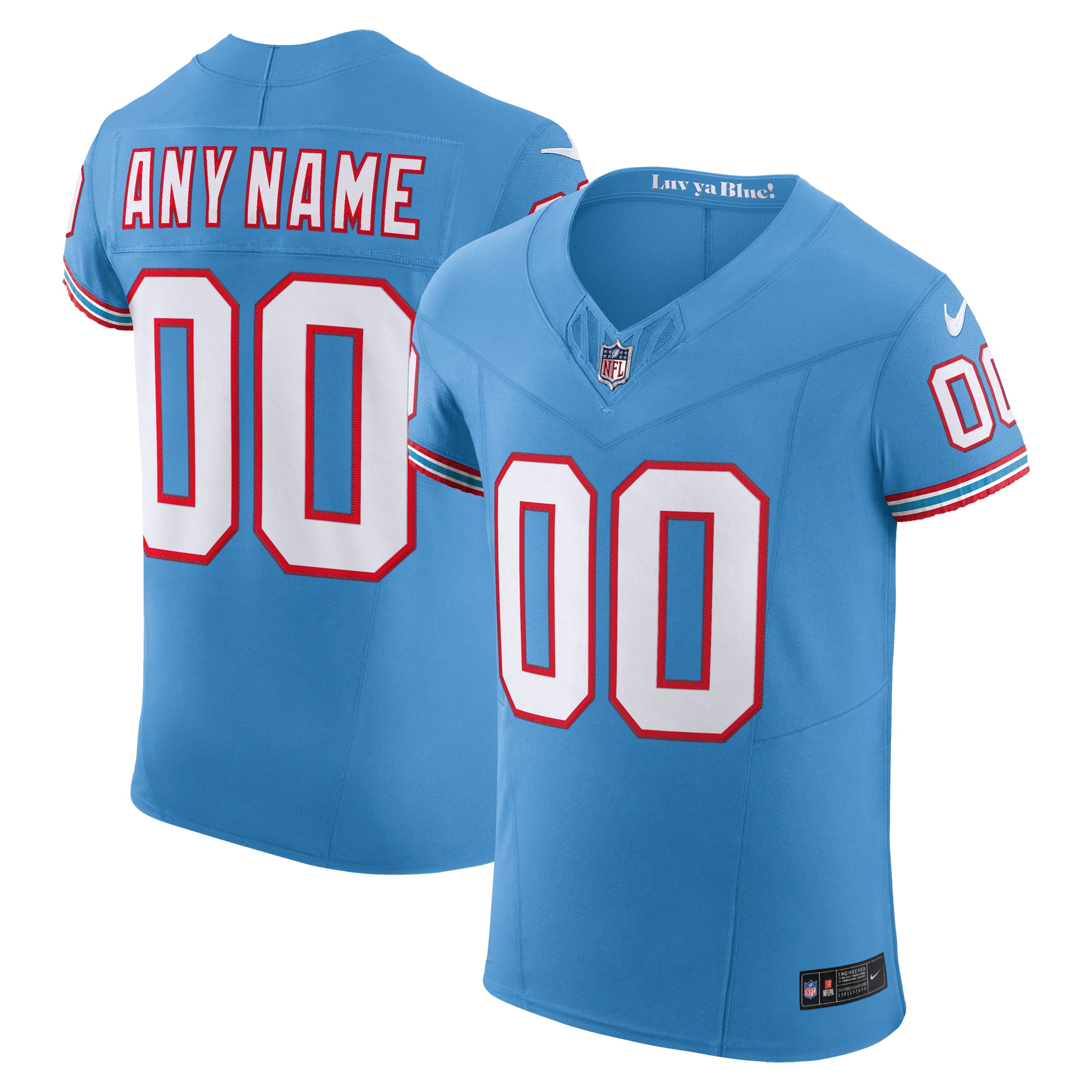 Titans Light Blue Jersey - Nike Titans Light Blue Custom Jersey