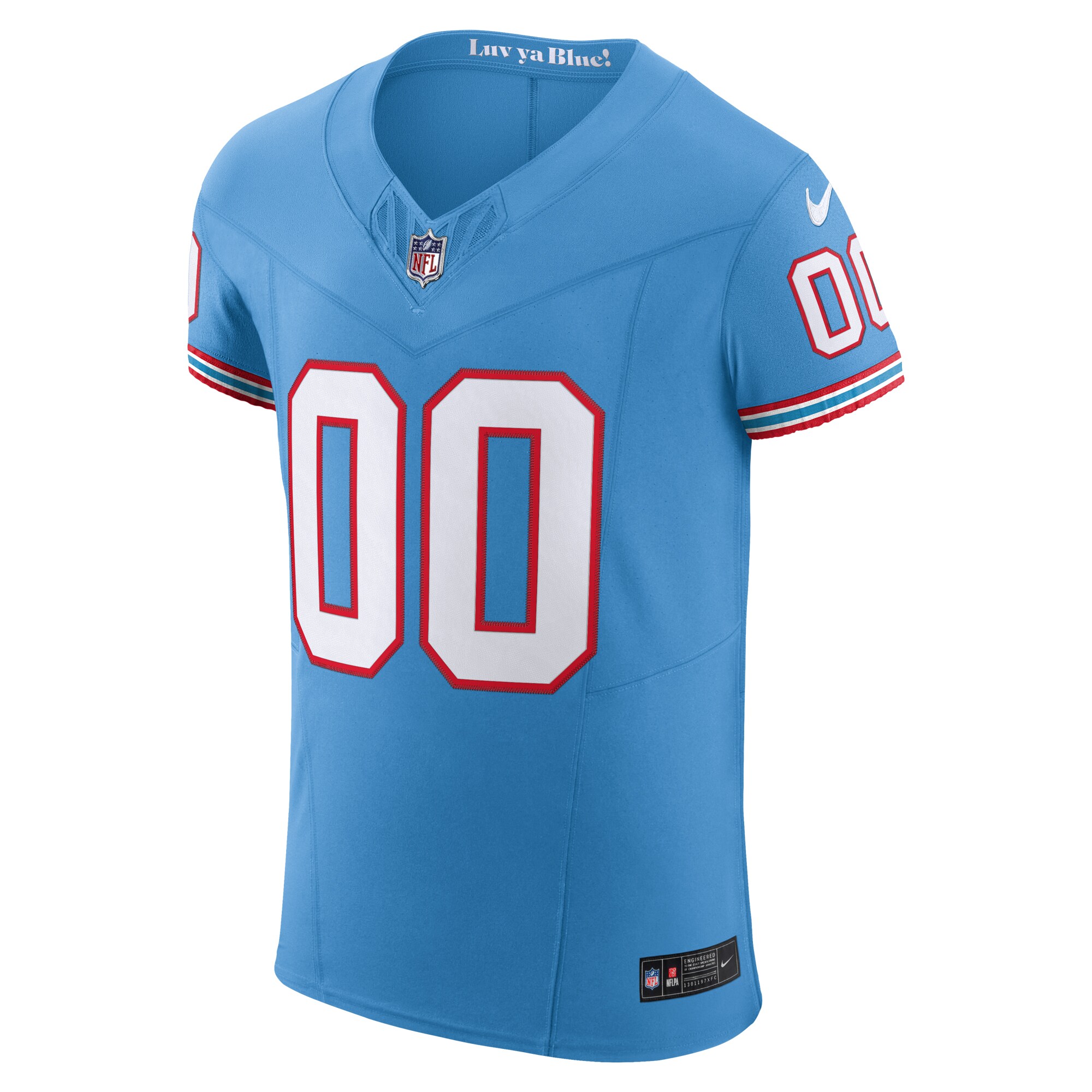 Alternative view of Titans Light Blue Jersey - Nike Titans Light Blue Custom Jersey