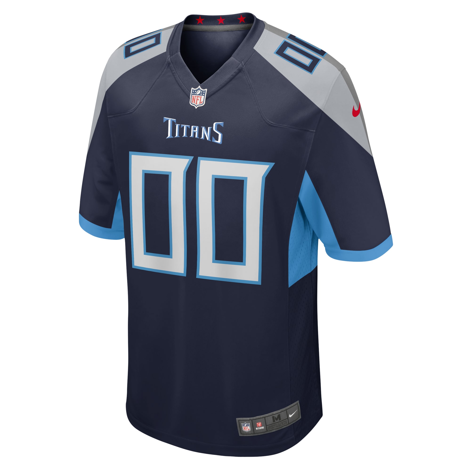 Alternative view of Titans Navy Custom Jersey nike - Nike Titans Navy Custom Jersey 2