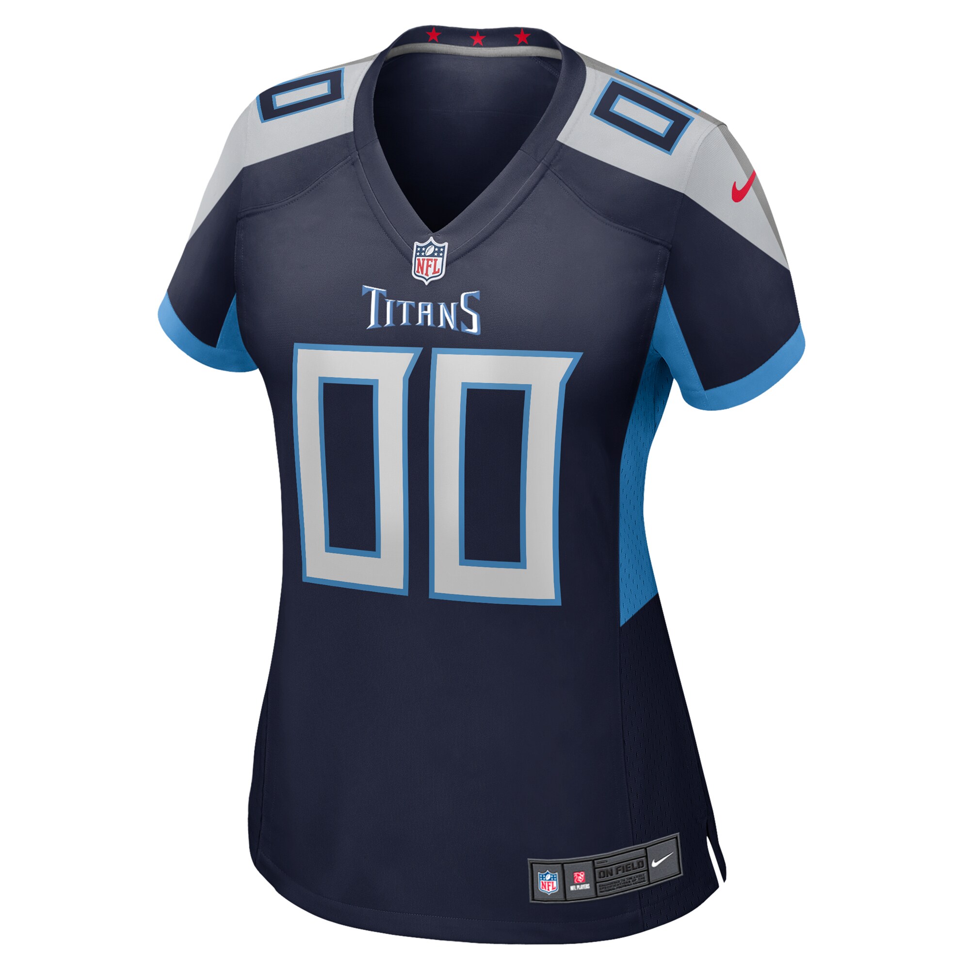 Titans Navy Women’s Custom Jersey - Nike Titans Women’s Navy Alternate