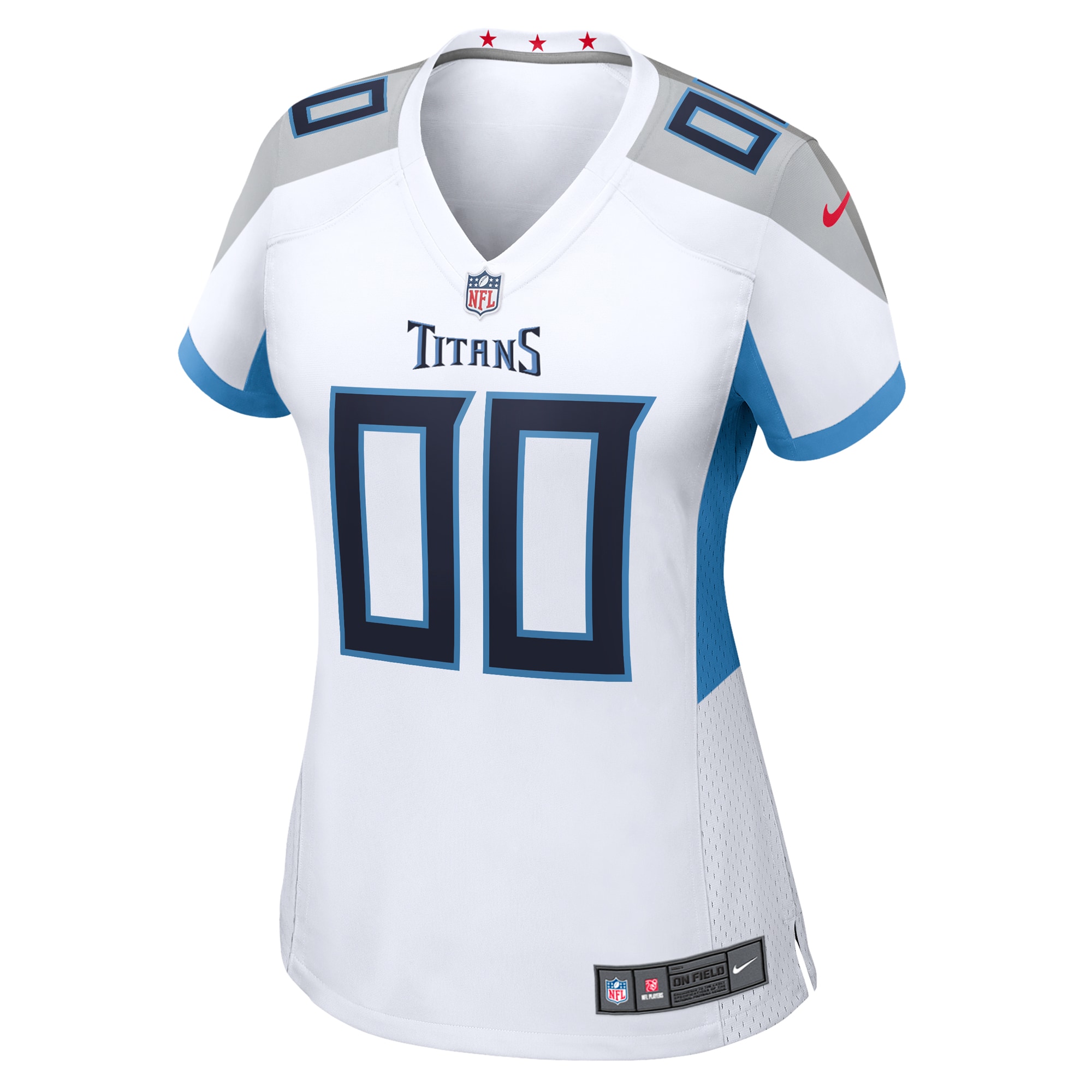 Alternative view of Titans White Women’s Jersey - Nike Titans White Women’s Custom Jersey