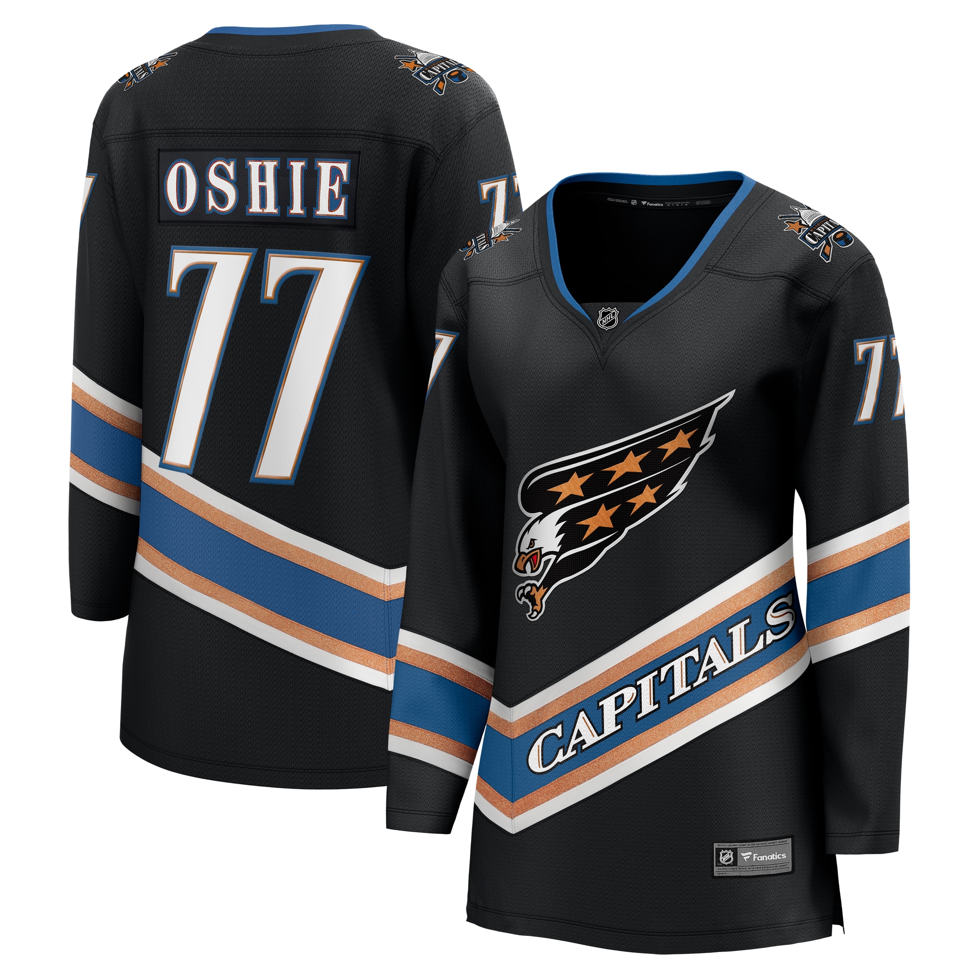 TJ Oshie Washington Capitals Fanatics Women's 50th Anniversary Breakaway Jersey - Black