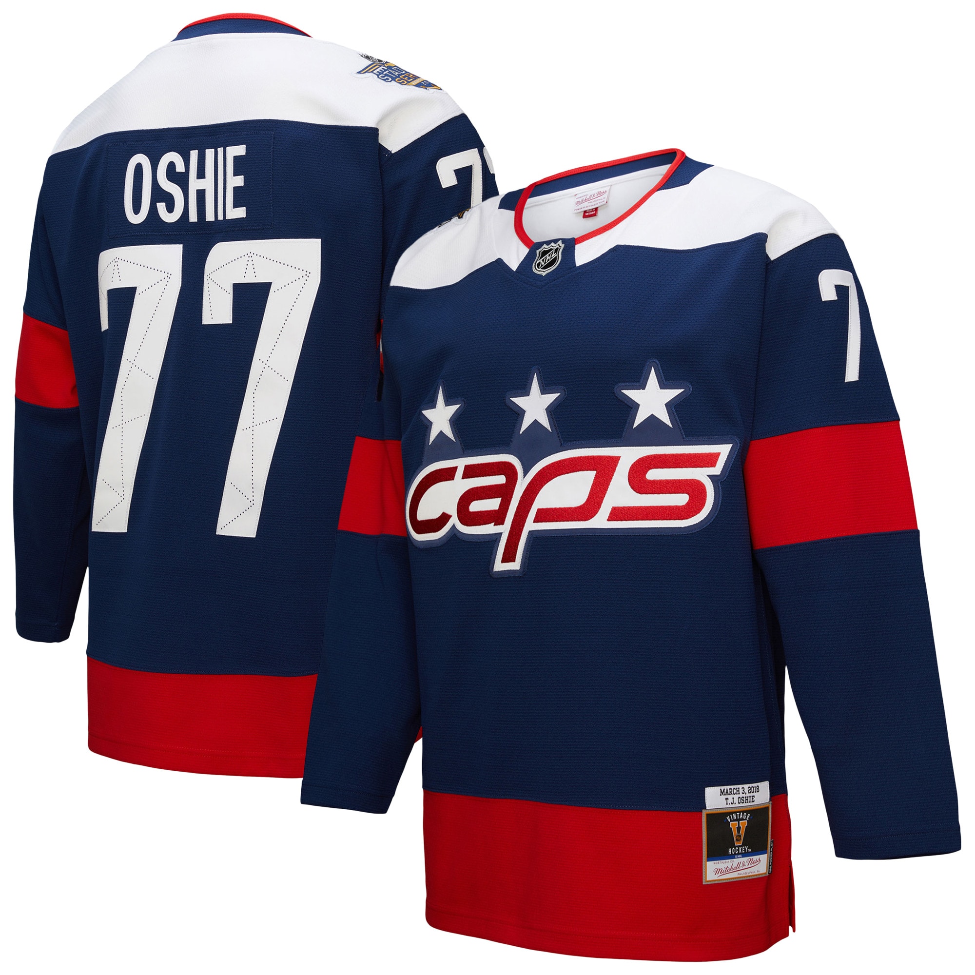 TJ Oshie Washington Capitals Power Play Jersey - Navy