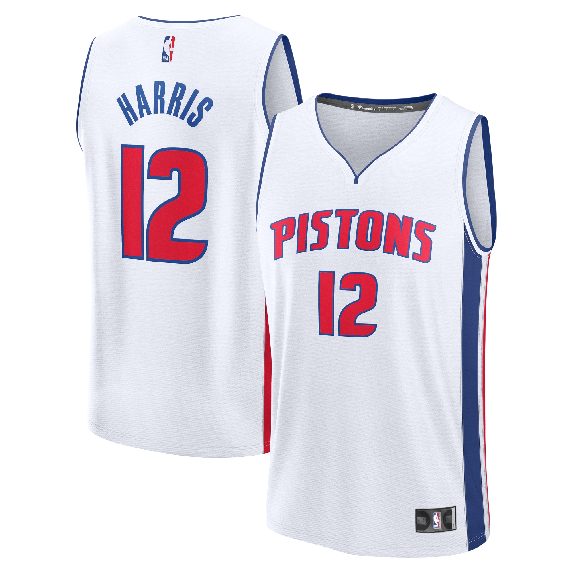 Tobias Harris Detroit Pistons Fanatics Fast Break Player Jersey - Association Edition - White