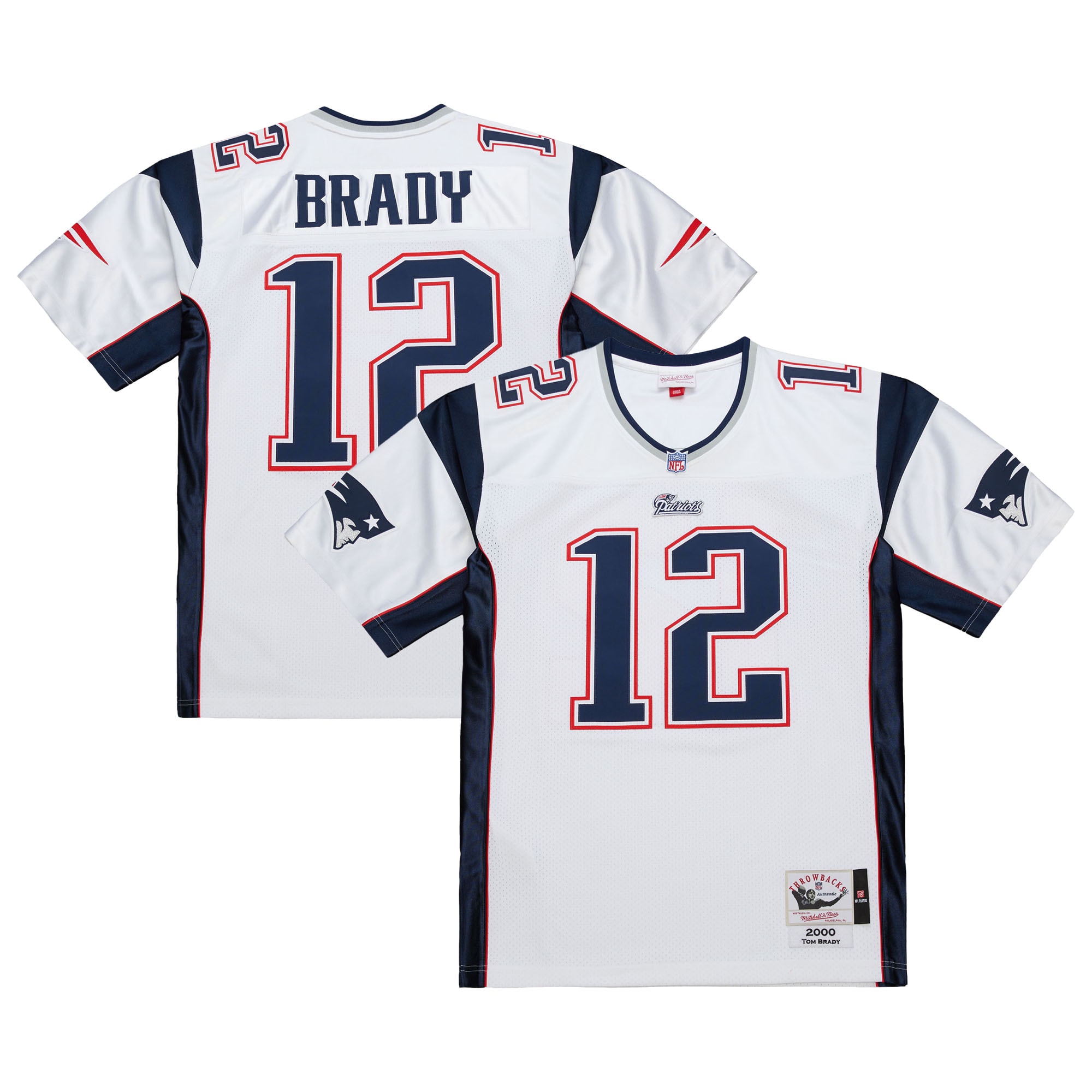 Tom Brady New England Patriots 2000 Jersey - White