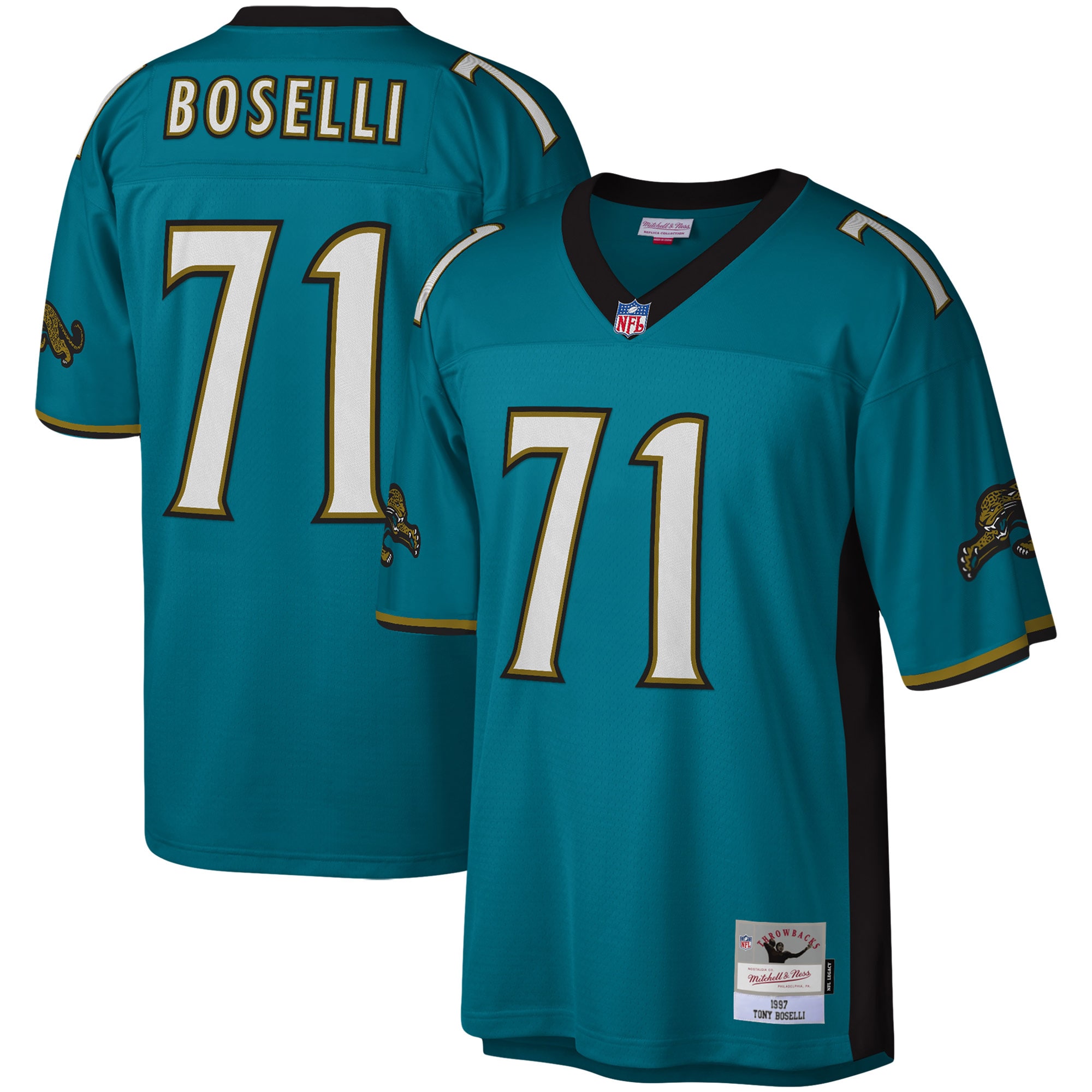 Tony Boselli Jacksonville Jaguars Legacy Jersey - Teal
