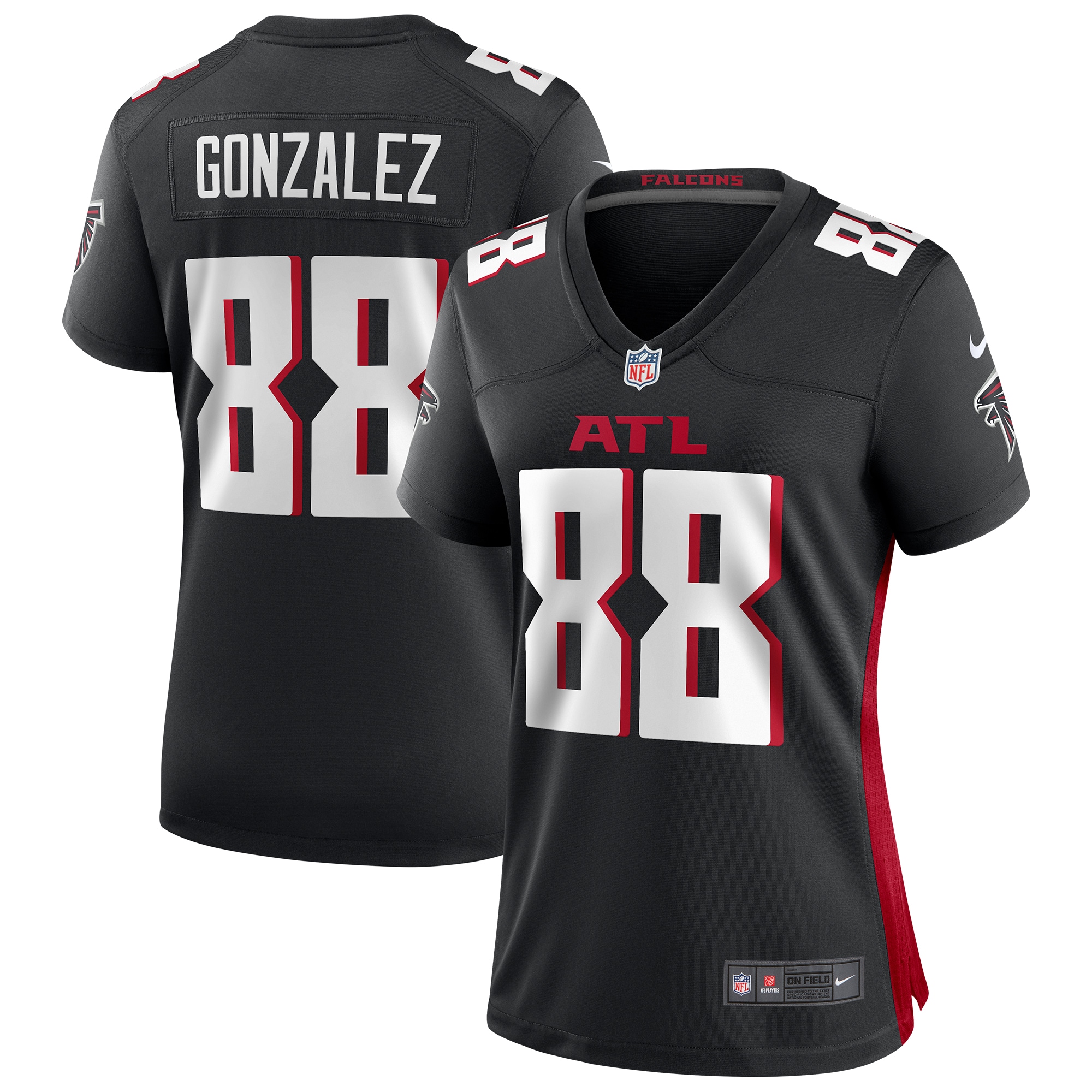Tony Gonzalez Atlanta Falcons Women's Game Retired Player Jersey