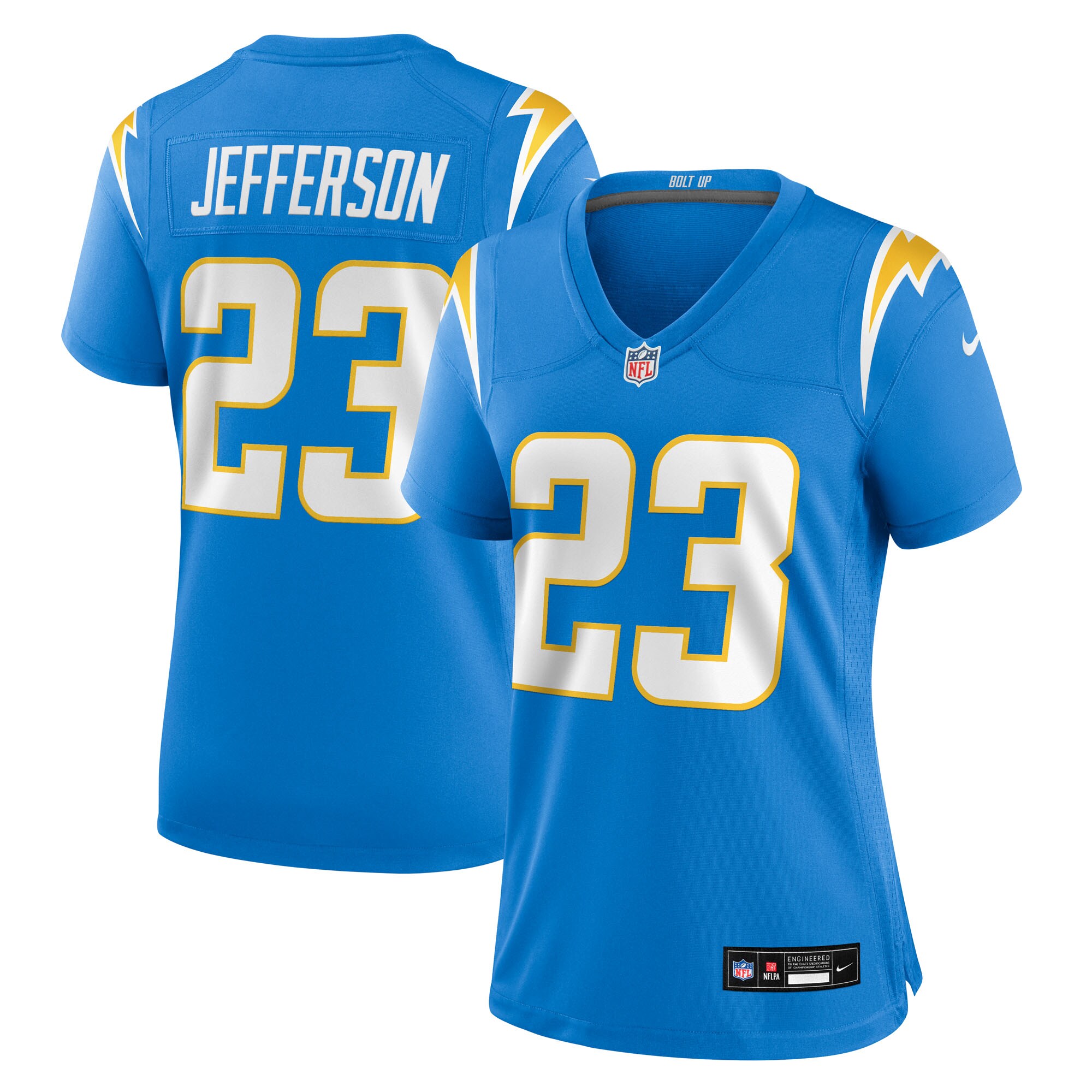Tony Jefferson Los Angeles Chargers Women's Team Game Jersey - Powder Blue
