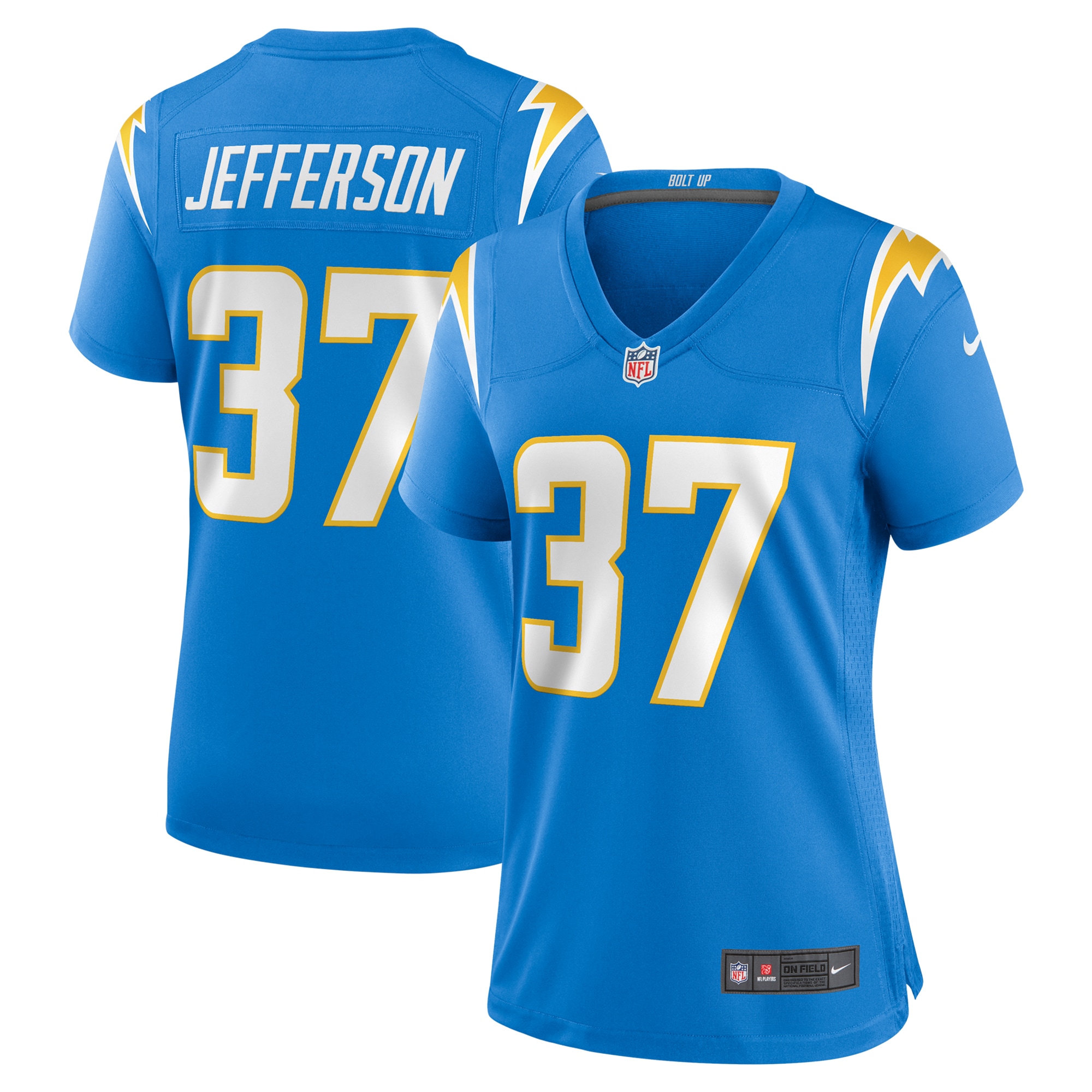 Tony Jefferson Los Angeles Chargers Women's Team Game Jersey - Powder Blue