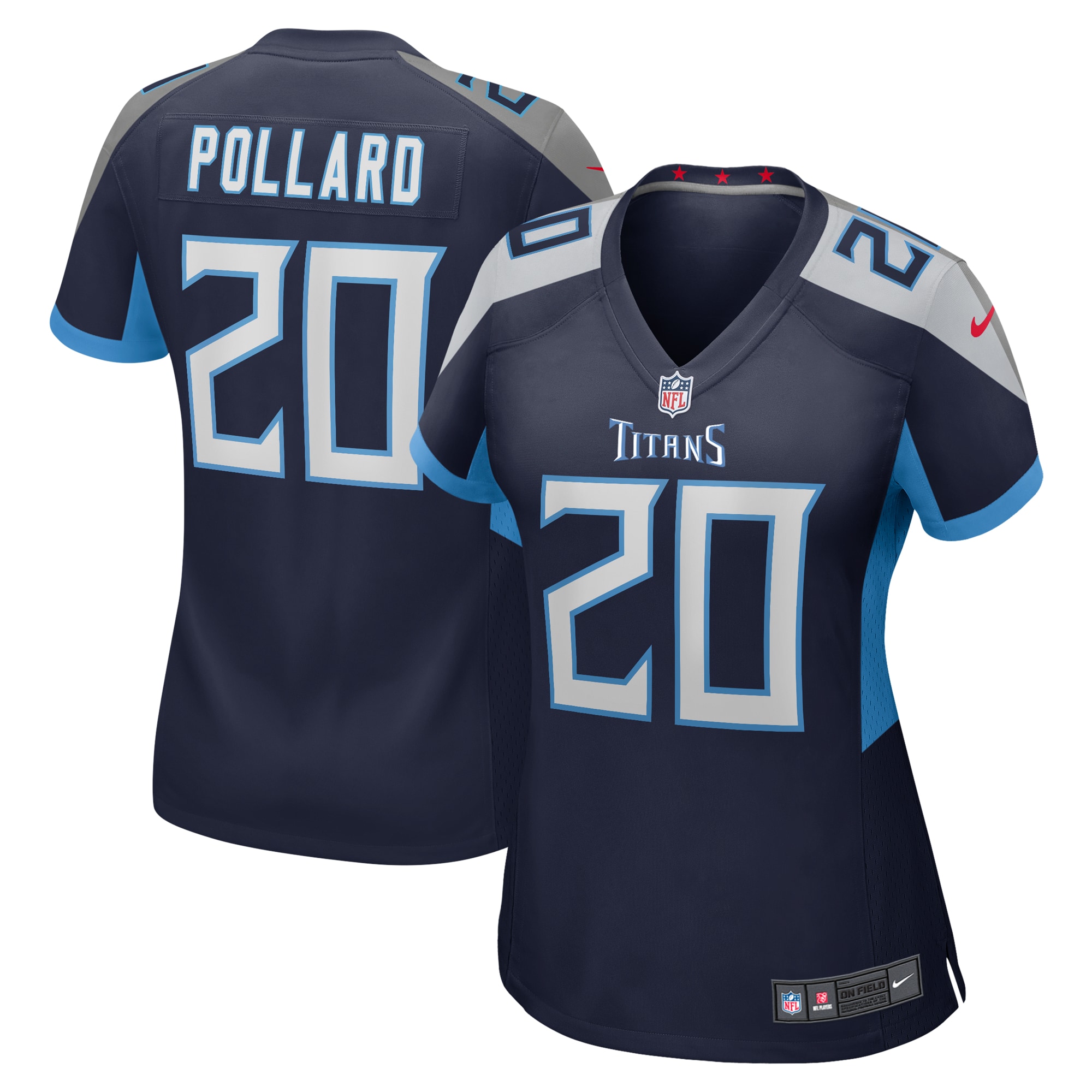 Tony Pollard Tennessee Titans Women's Game Player Jersey - Navy