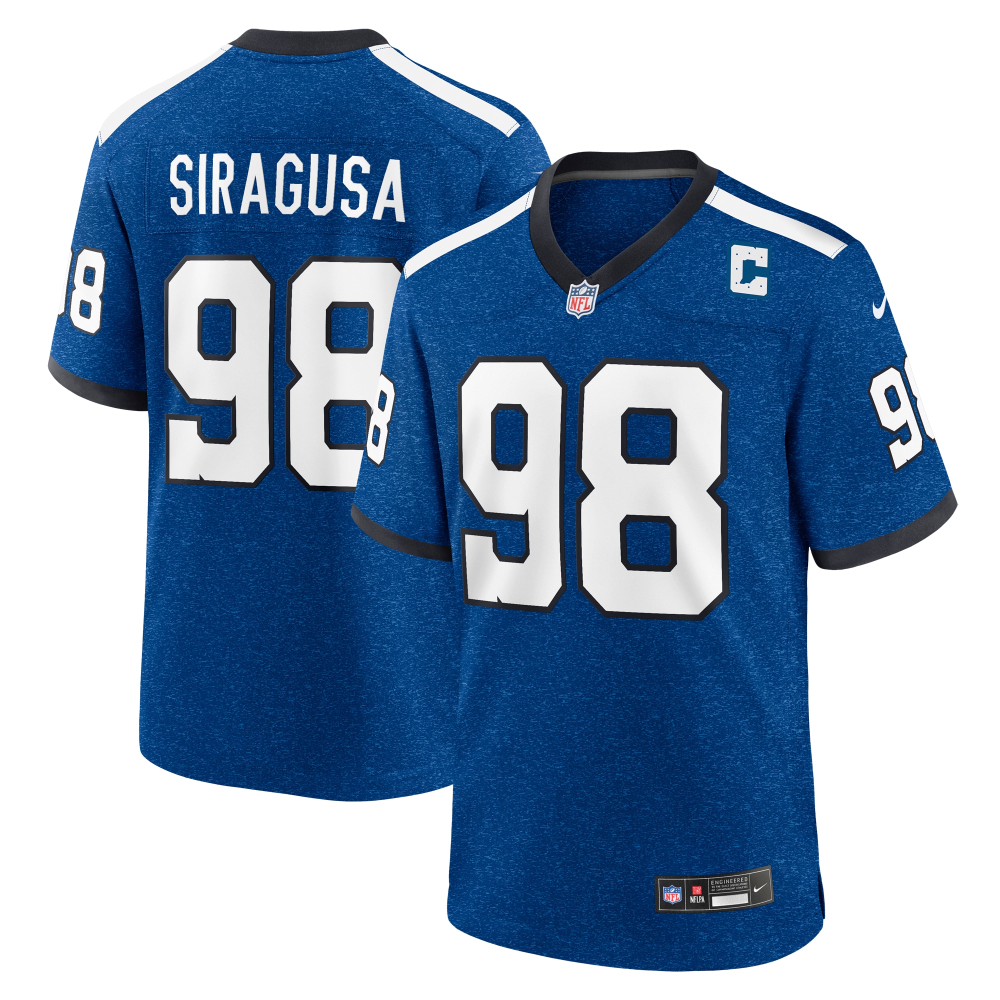 Tony Siragusa Indianapolis Colts Retired Player Alternate Game Jersey