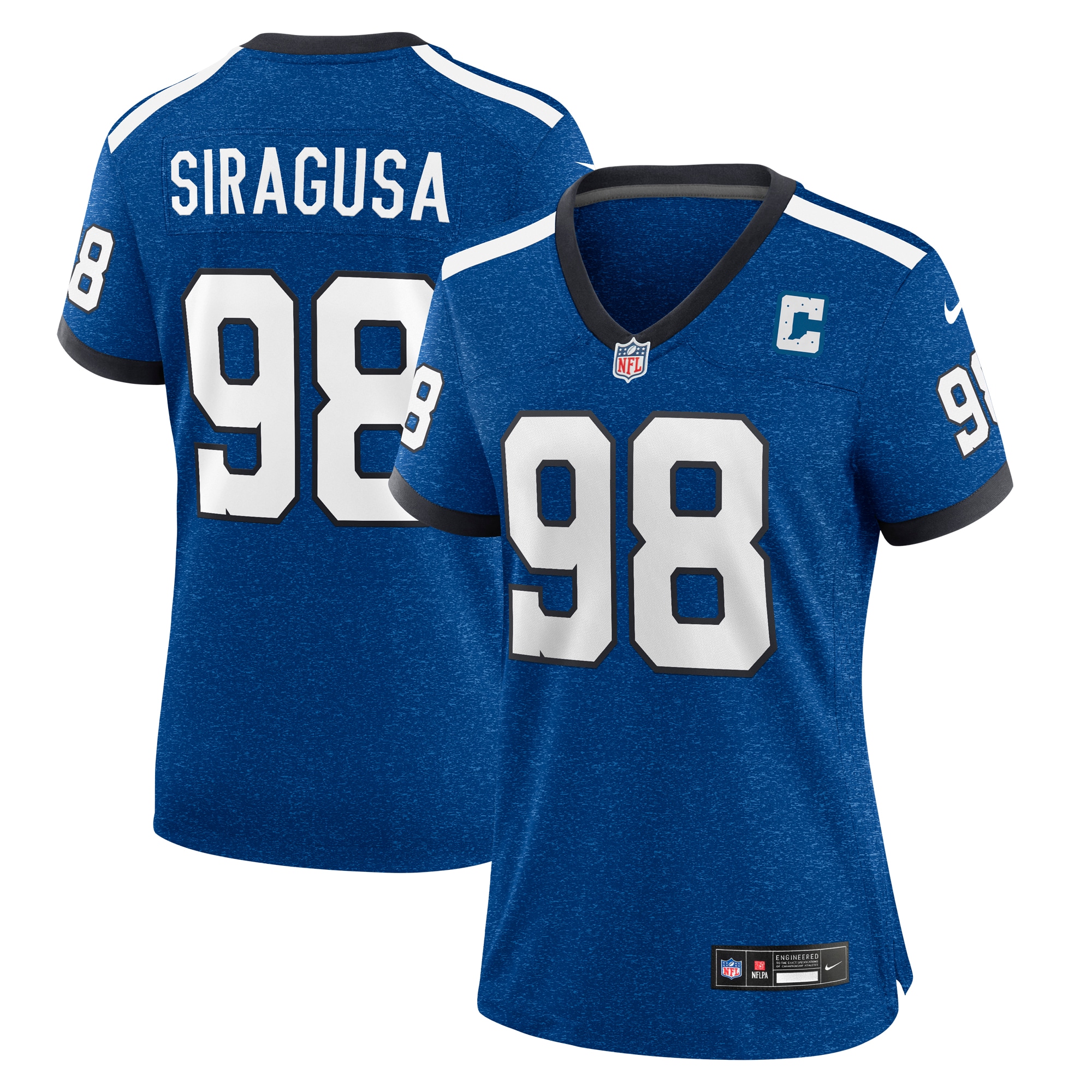 Tony Siragusa Indianapolis Colts Women's Indiana Nights Alternate Game Jersey - Royal