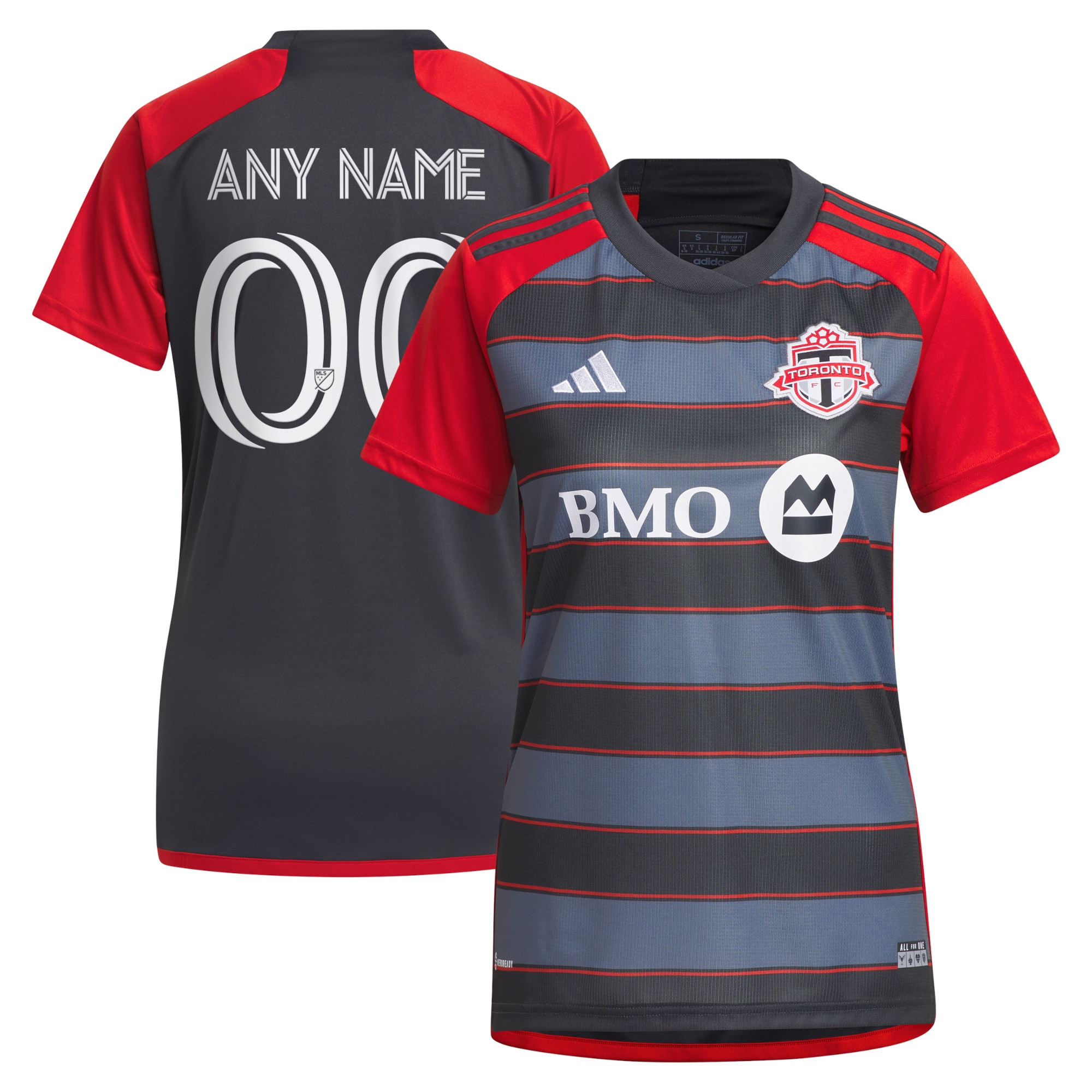 Toronto FC Women's 2023 Club Kit Custom Jersey - Gray