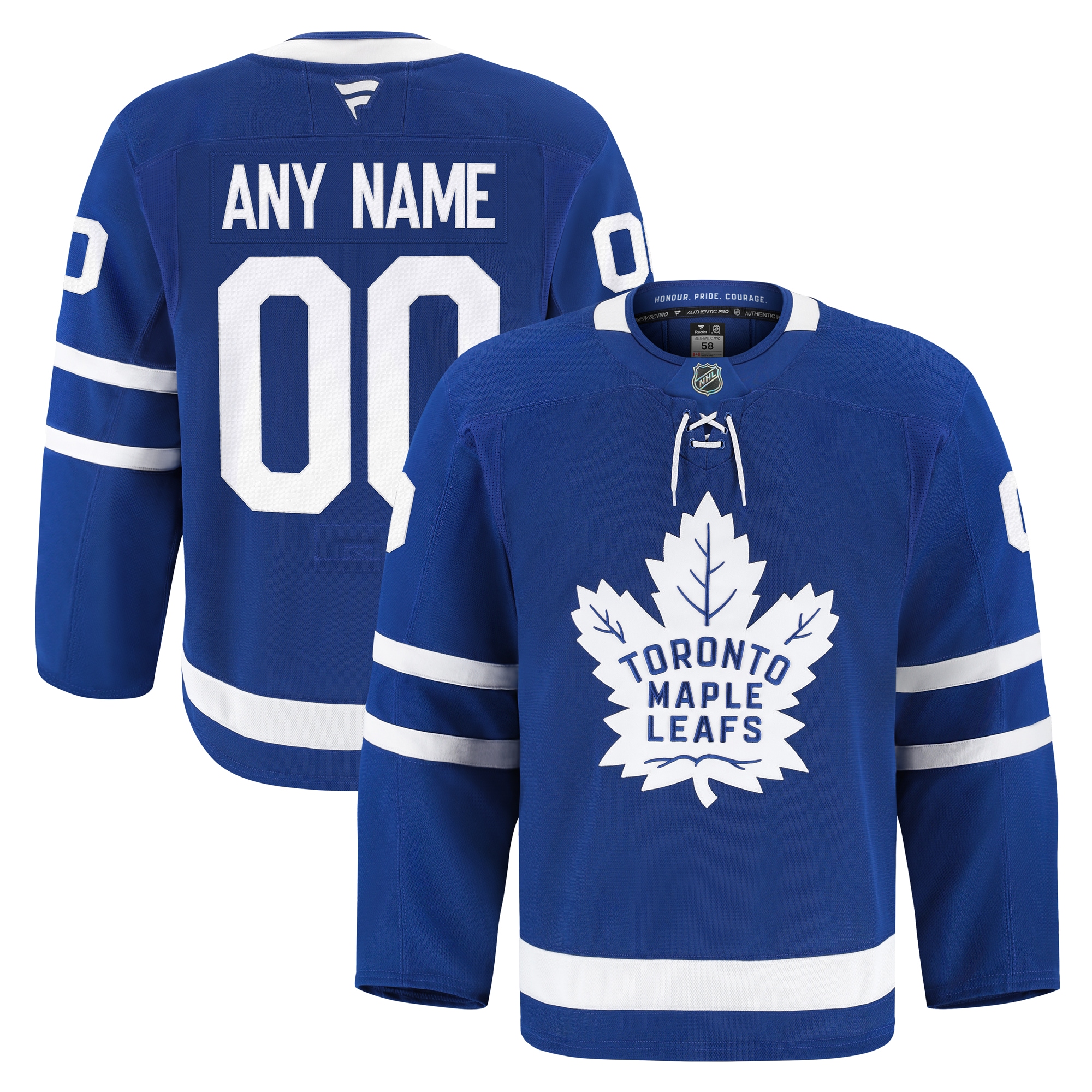 Toronto Maple Leafs Fanatics Home Pro Custom Jersey - Blue
