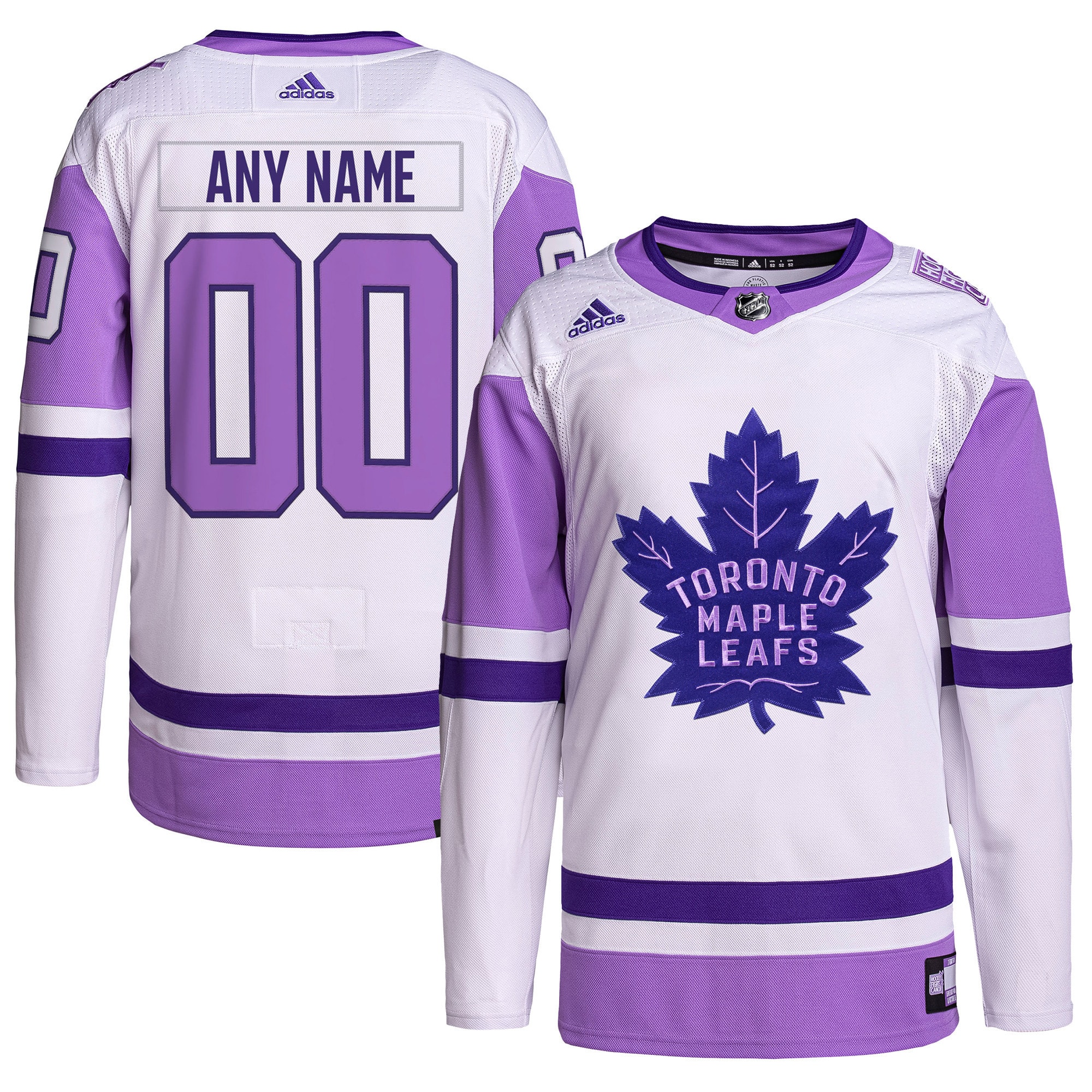 Toronto Maple Leafs Purple Jersey - Adidas - Custom NHL