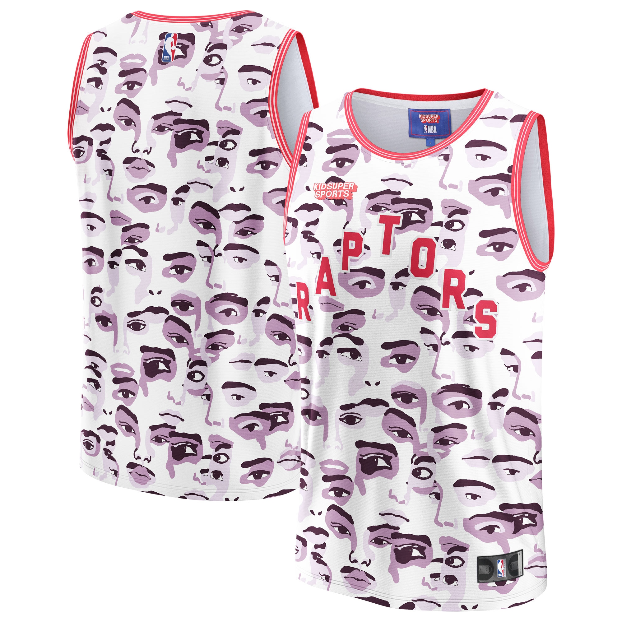 Toronto Raptors & KidSuper Studios by Fanatics Unisex Hometown Jersey - White