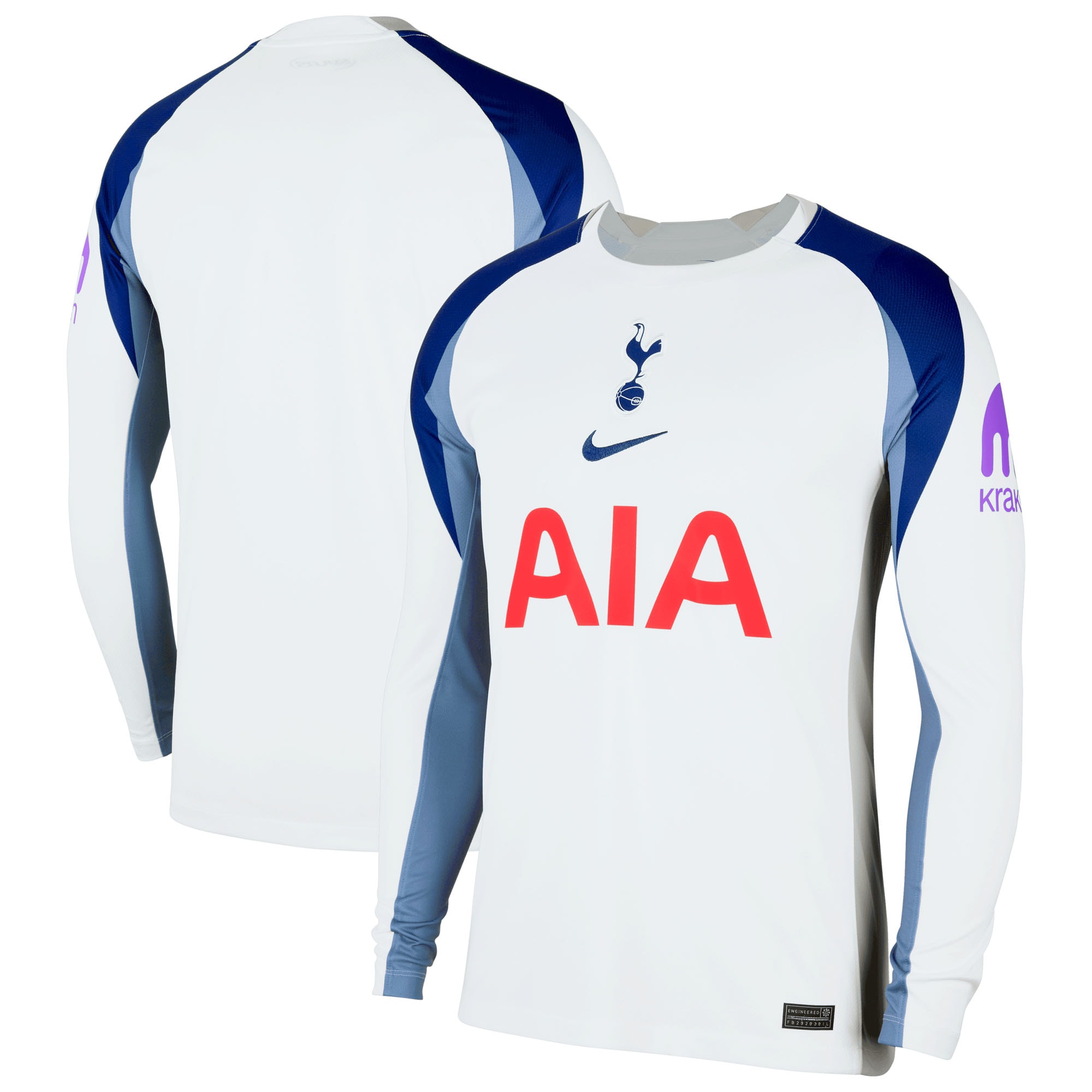 Tottenham Hotspur 2025/26 Home Long Sleeve Jersey - White
