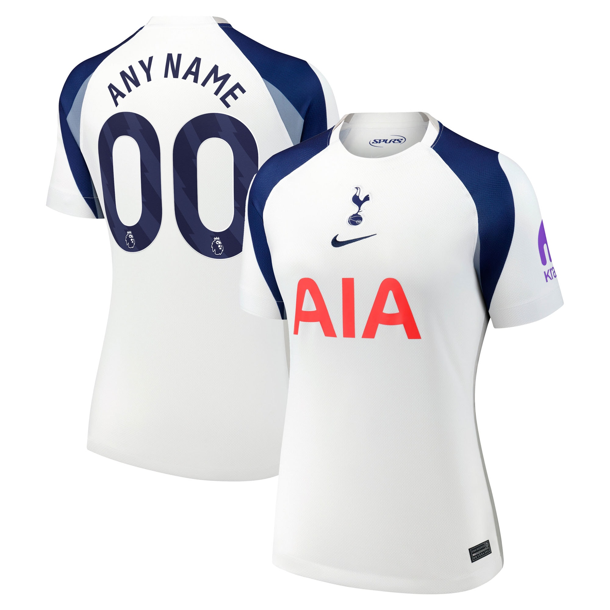Tottenham Hotspur Women's 2025/26 Home Custom Jersey