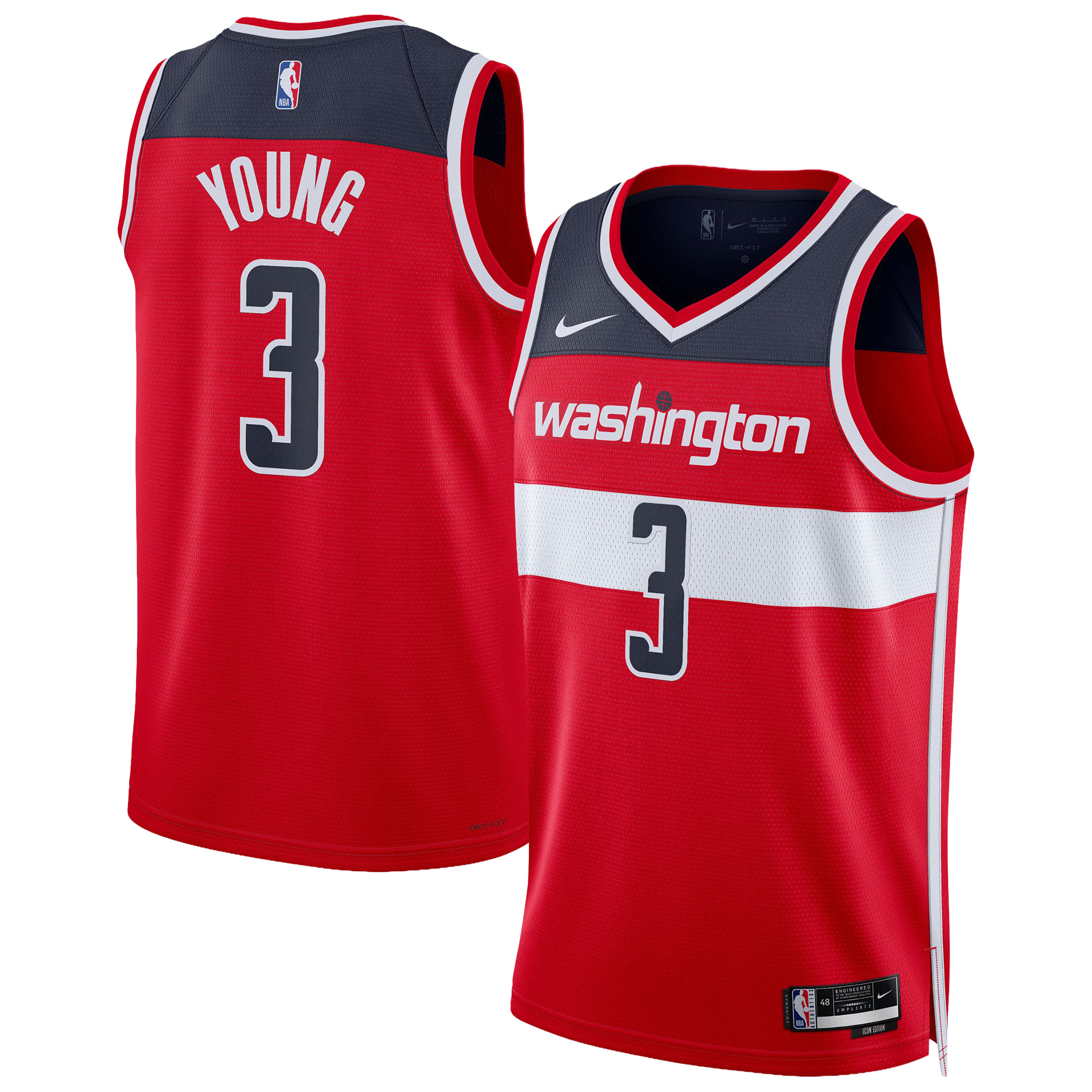 Trae Young Washington Wizards Unisex Swingman Jersey - Icon Edition - Red