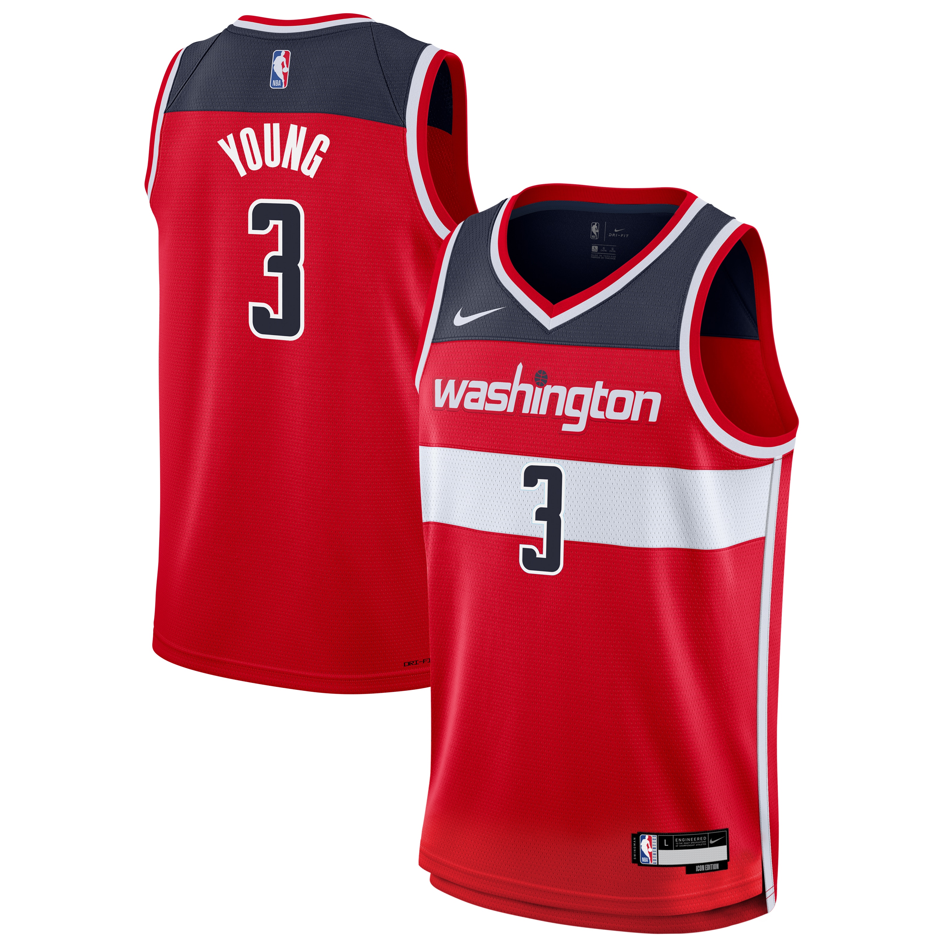 Trae Young Washington Wizards Youth Swingman Jersey - Icon Edition - Red