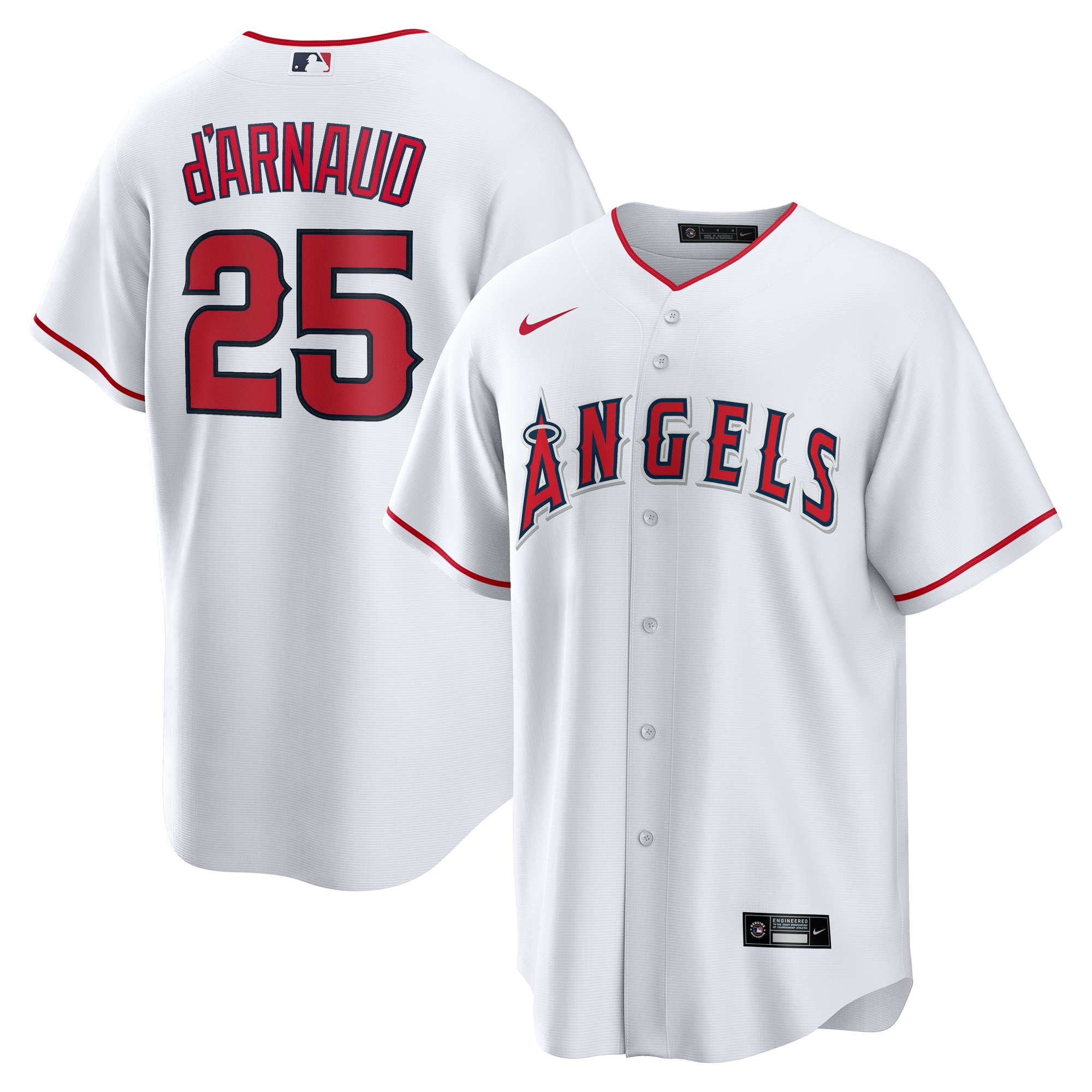 Travis d'Arnaud Los Angeles Angels Home Jersey - White