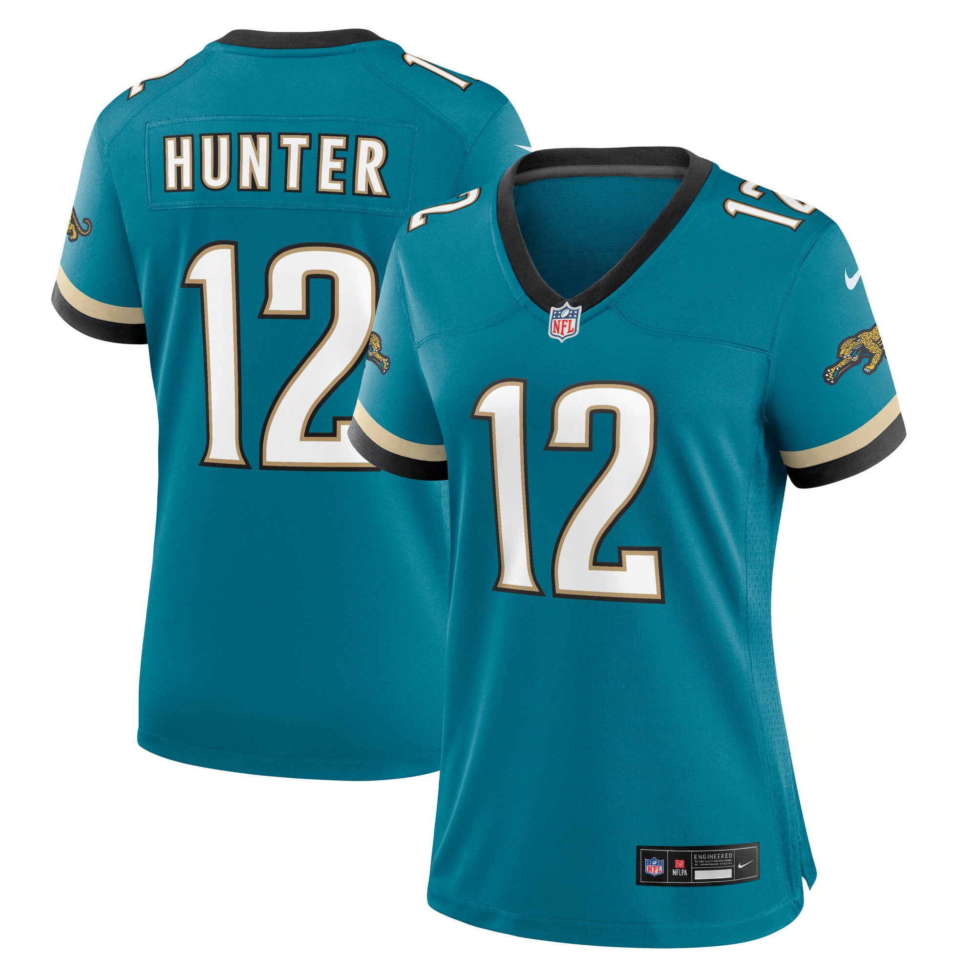 Travis Hunter Jacksonville Jaguars Women's Alternate 2 Prowler Throwback Game Jersey - Teal
