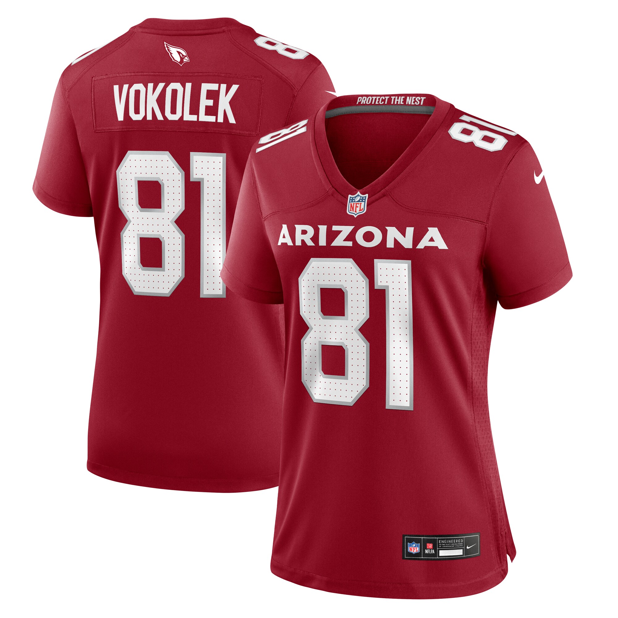 Travis Vokolek Arizona Cardinals Women's Game Jersey - Cardinal