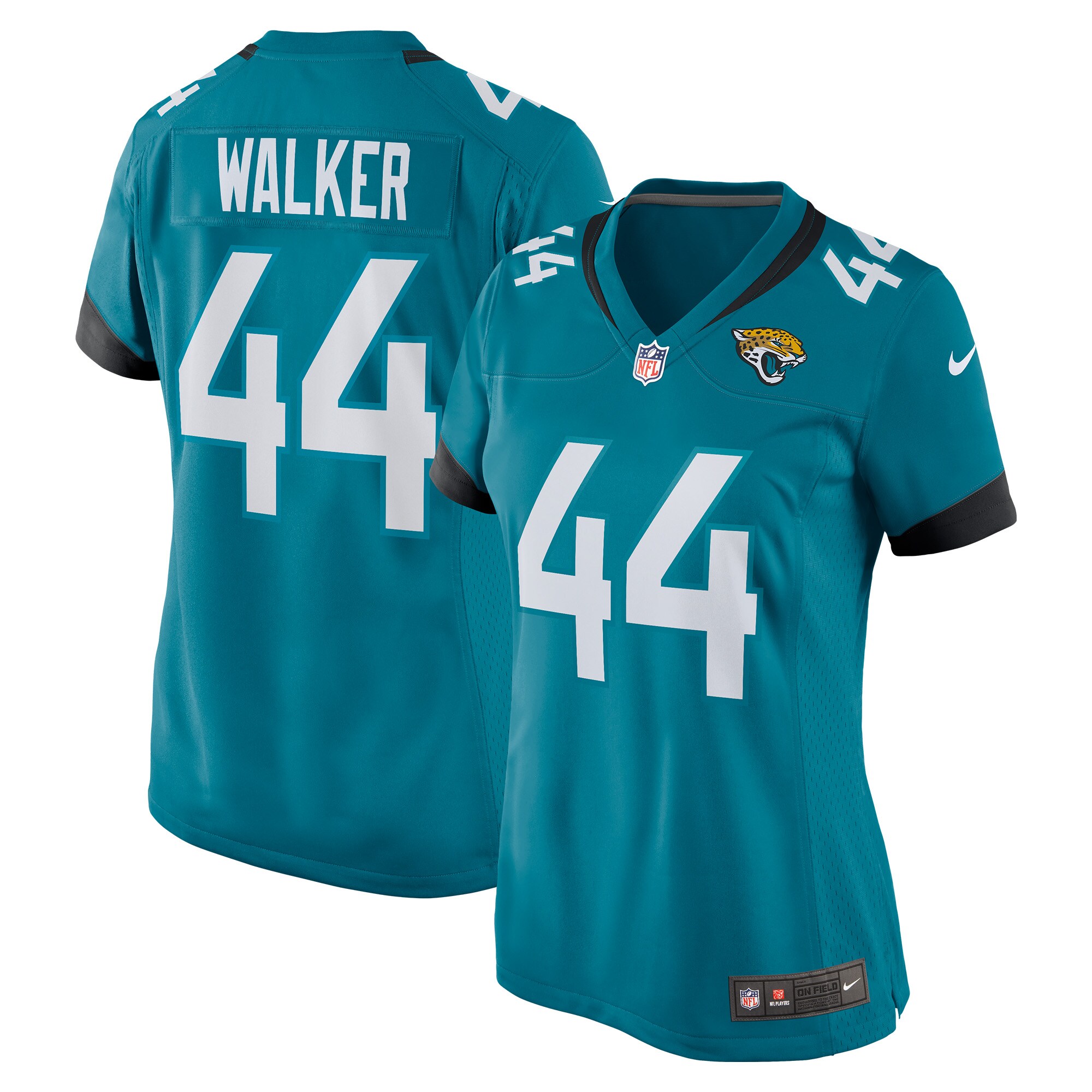 Travon Walker Jacksonville Jaguars Women's Player Jersey - Teal