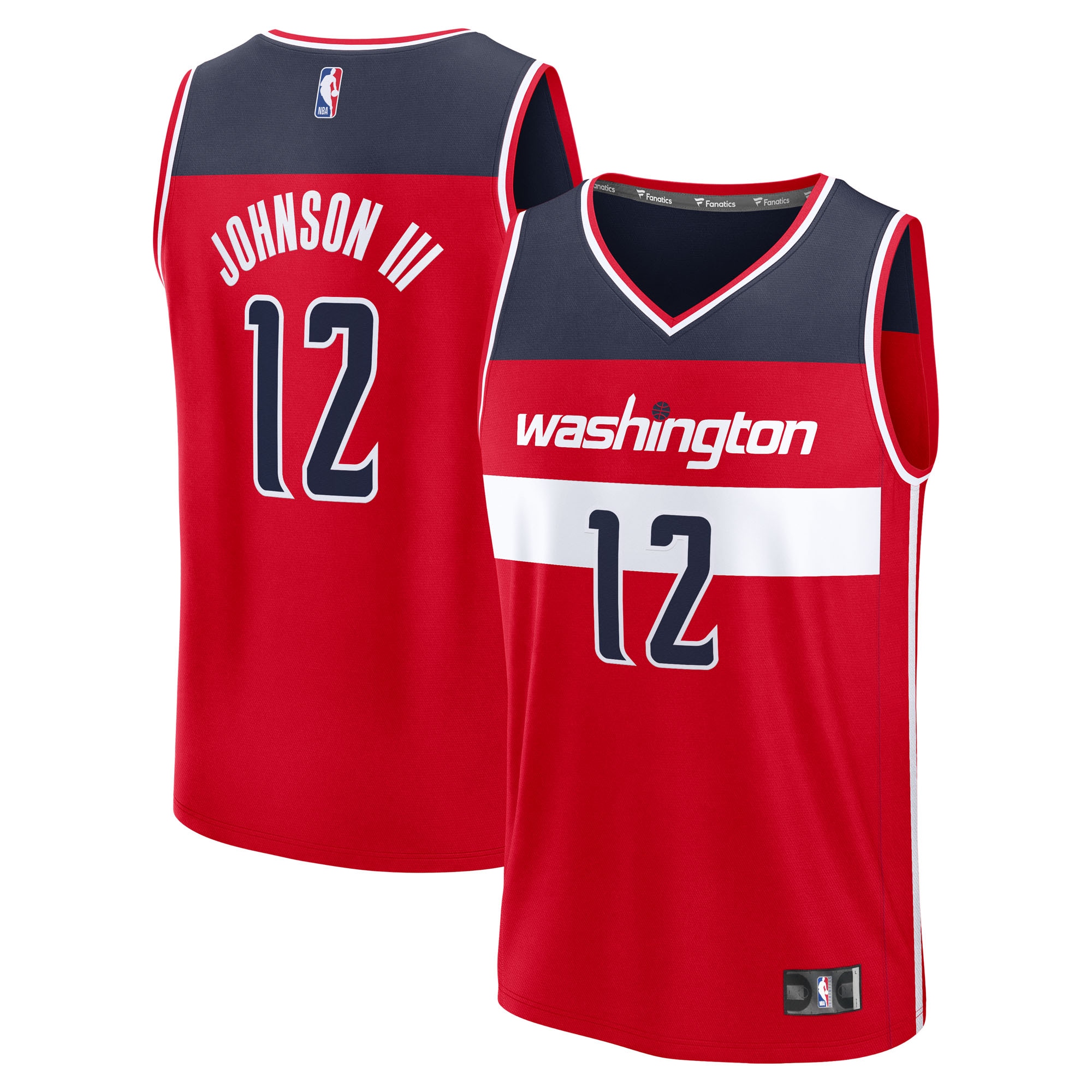 Tre Johnson III Washington Wizards Fanatics Youth 2025 Draft First Round Pick Fast Break Jersey - Icon Edition - Red