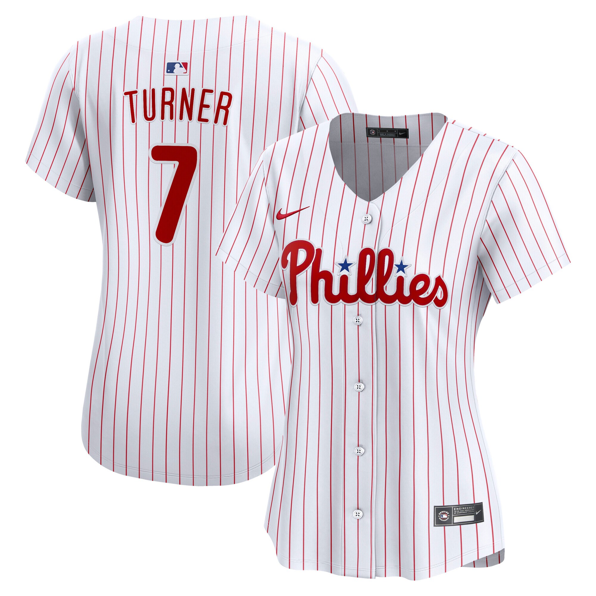 Trea Turner Philadelphia Phillies Women's Home Limited Player Jersey - White
